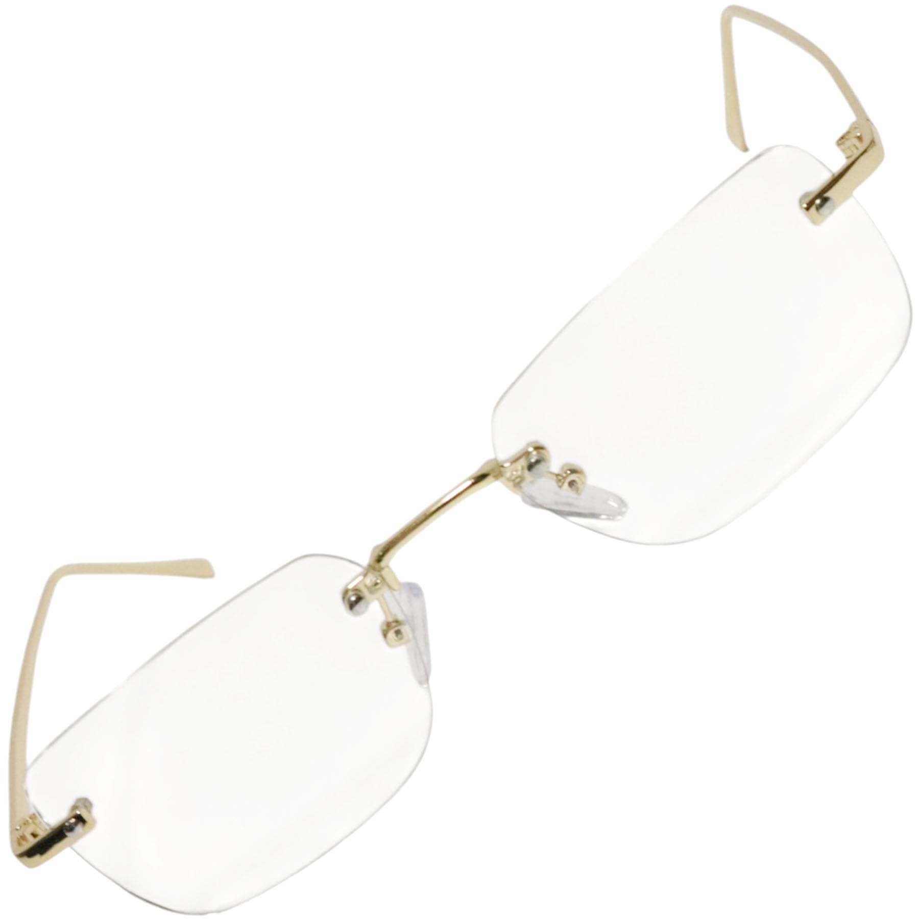 【送料無料】[ベルクート] [今話題] フチがない伊達眼鏡 オシャレメガネ リムレス眼鏡 かっこいい かわ..