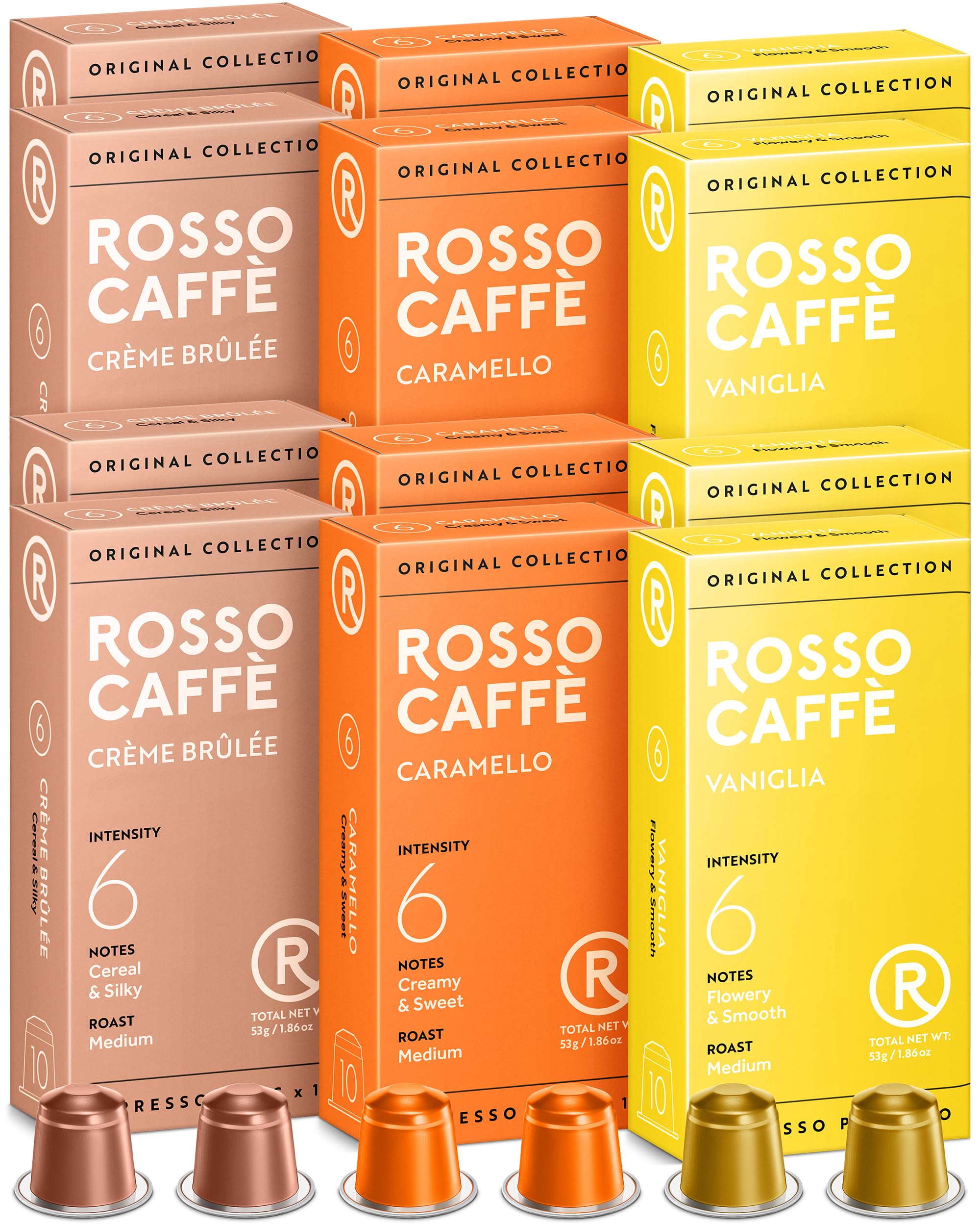 【送料無料】ロッソカフェ ネスプレッソ 目覚めアソート 互換カプセル サイズ：120カプセル（120杯分）