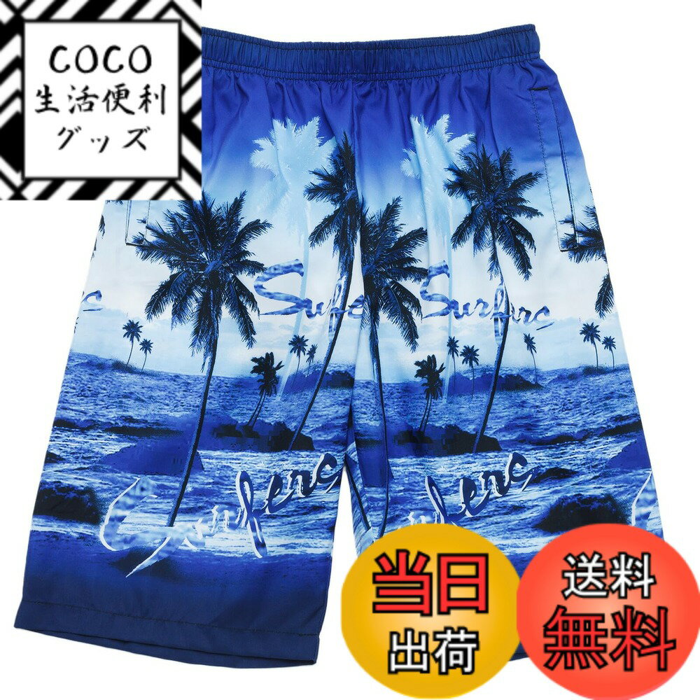 【送料無料】[Y's factory] サーフパンツ メンズ スイムパンツ 迷彩 アーミー 海水パン 水着 海水パンツ 海パン ビーチ ハーフ スイムウェア 短パン メッシュインナー ポケット 速乾性 通気性 夏 色：デザインD、サイズ：M