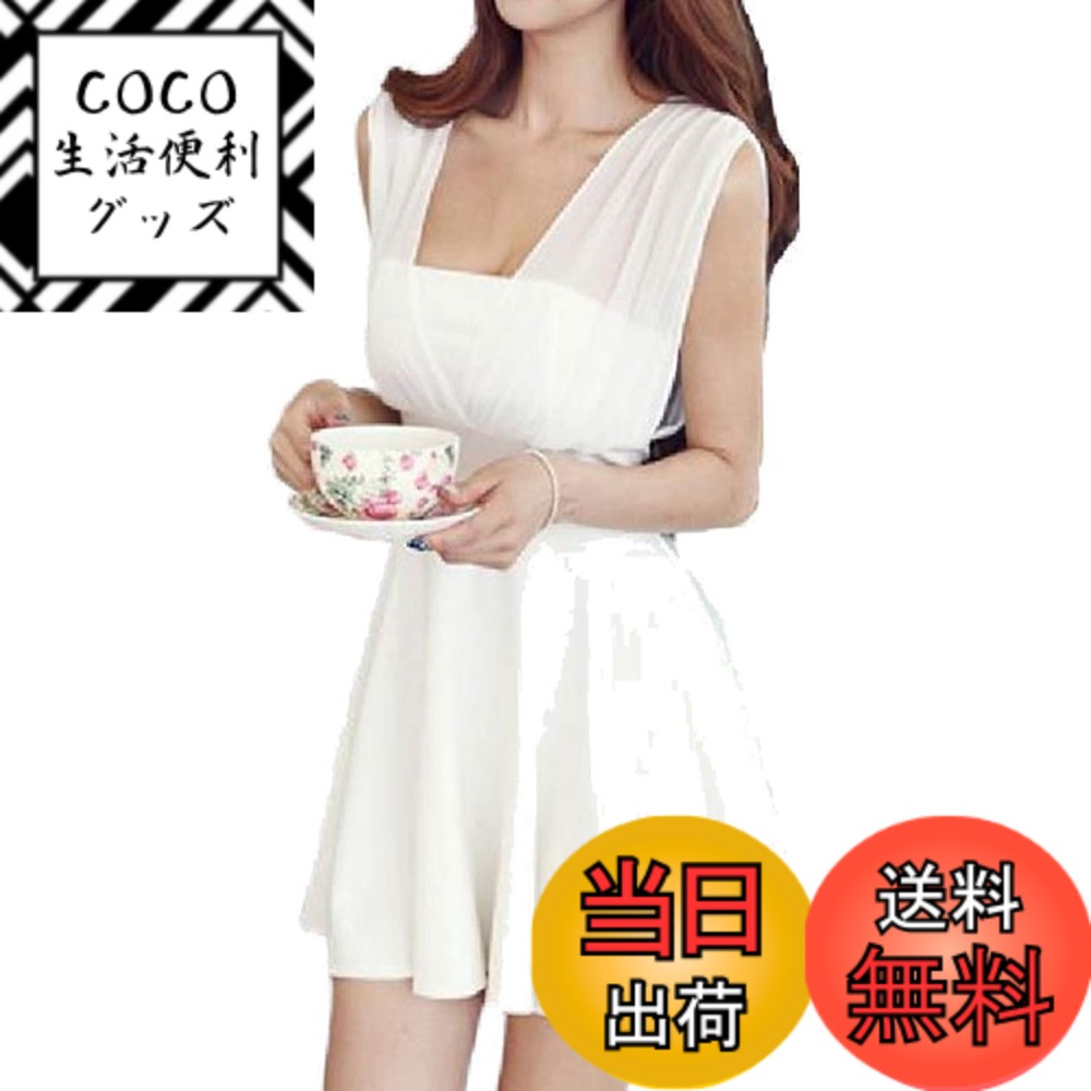 【送料無料】[トーアソーア] ミニ ワンピース レディース セクシー ドレス シフォン バック リボン 色..