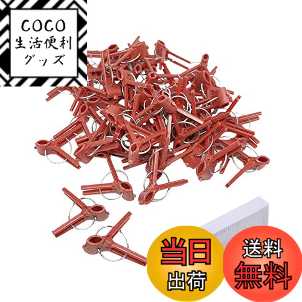 【送料無料】400個セット（200個の園芸植物丸口接木クリップ200個園芸ラベル）園芸植物丸口接木クリップ、野菜クリップ、植物移植クリップ、キュウリ、ナスとスイカ用園芸ラベル 園芸用ラベル 植物ラベル 花卉挿入ラベル 植物の管理 マーカー付き ポットサ 色：レッド