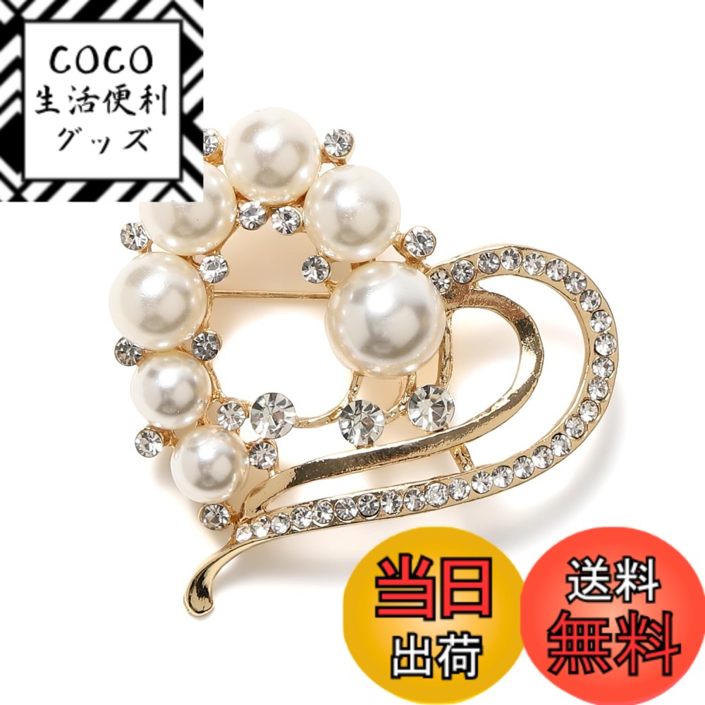 【送料無料】[ティグロス] TIGLOSS ブローチ コサージュ パール 卒業式 入学式 セレモニー ゴールド フォーマル ジャケット スーツ ギフト 結婚式 お呼ばれ ドレス パーティー ピン おしゃれ 5種 専用BOX付 色：ピンク