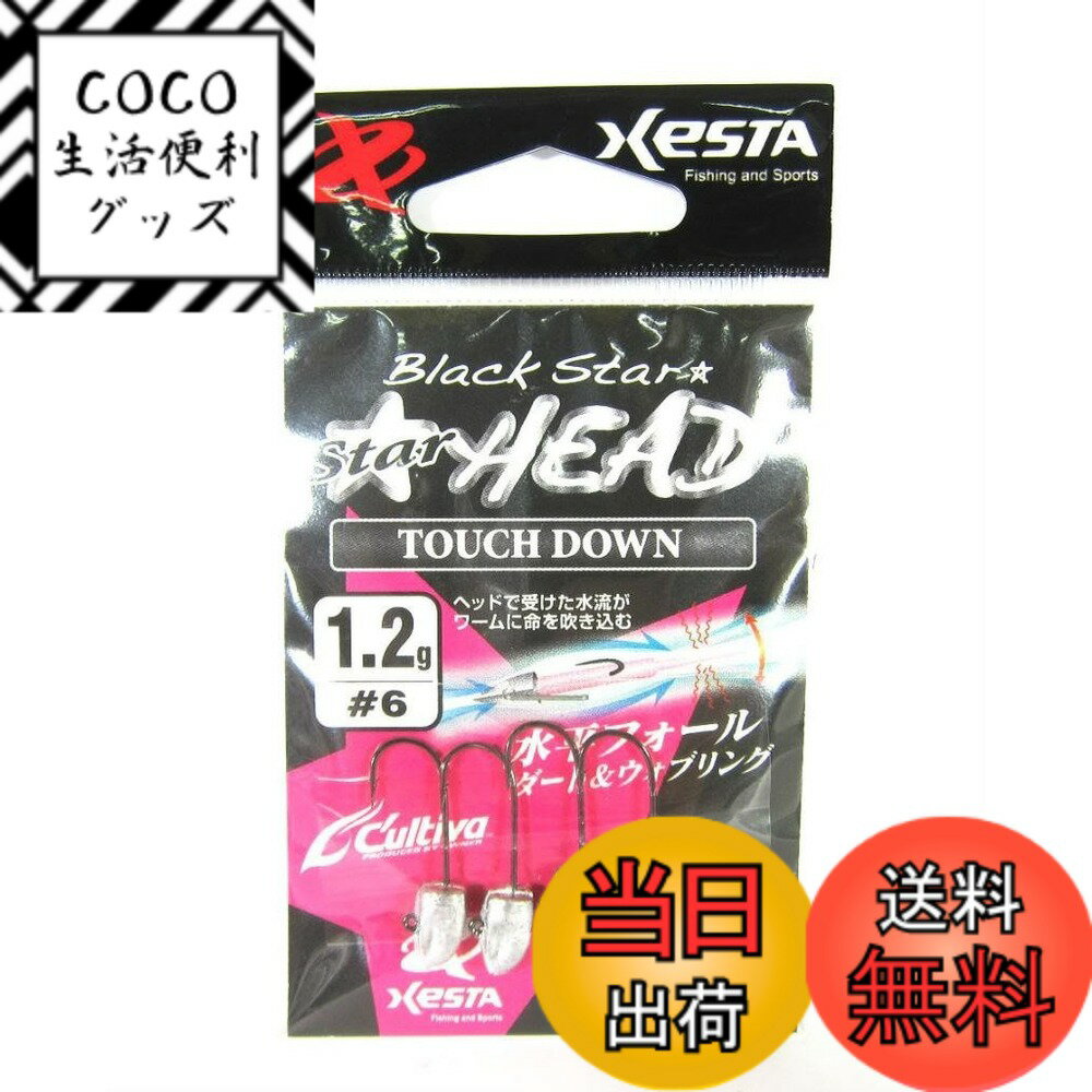 【送料無料】XESTA(ゼスタ) スターヘッド タッチダウン フック#6 色：#6、サイズ：2g