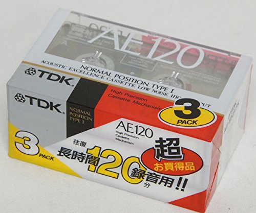 【送料無料】TDK 音楽用 カセットテープ 3本セット AE 120分 微粒子磁性体採用 AE-120X3K