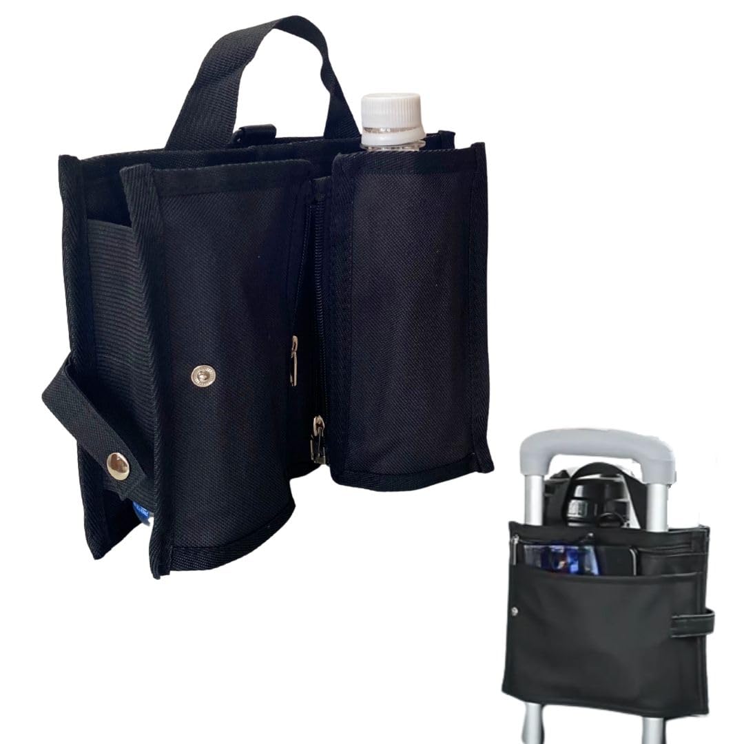 【送料無料】[Rajjo] ドリンクホルダー スーツケース用 カップホルダー 2本収納 2way 折りたたみ 色：..