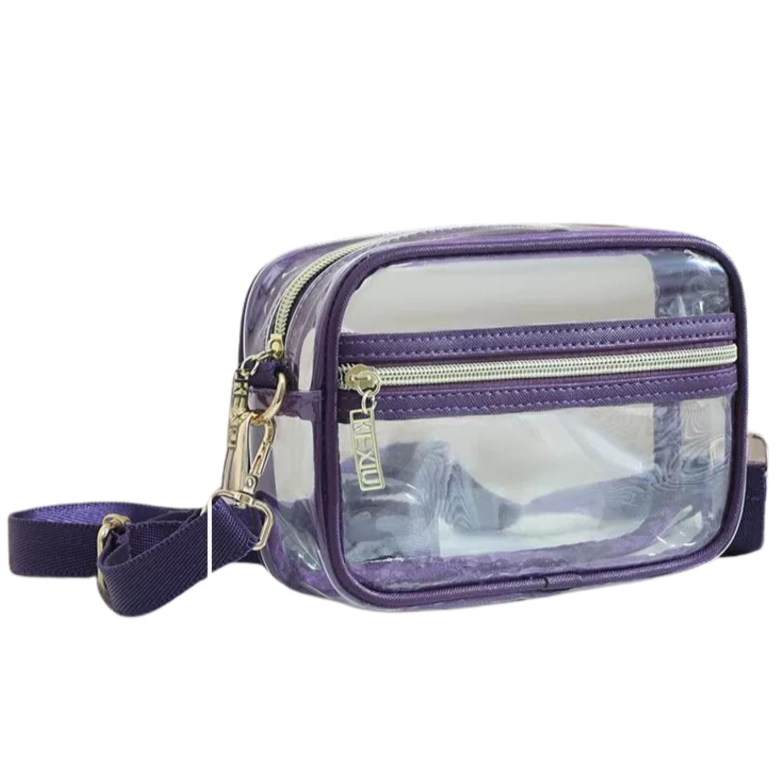 【送料無料】[Nestkanina] クリアバッグ 透明 斜めがけ PVC 軽量 防水 ショルダー エンジニアバッグ 多..