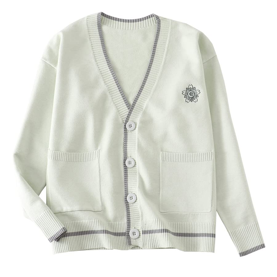 【送料無料】[Sharphon] レディース ボーダー 大きいサイズ Vネック ポケット カーディガン 長袖 ニッ..