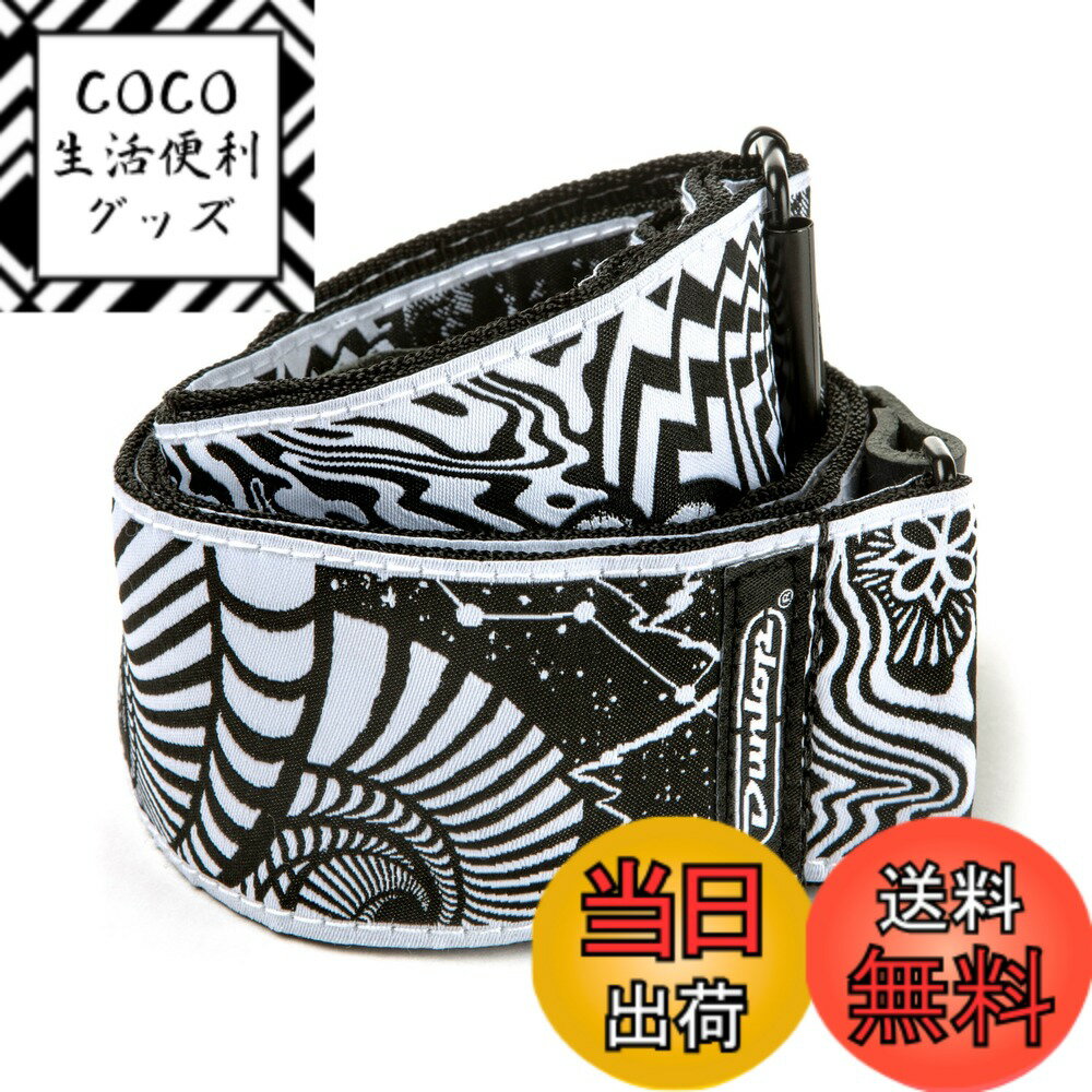 【送料無料】Jim Dunlop (ジム ダンロップ) ILOVEDUST Strap 色：Voltex Black/White、サイズ：Free Size