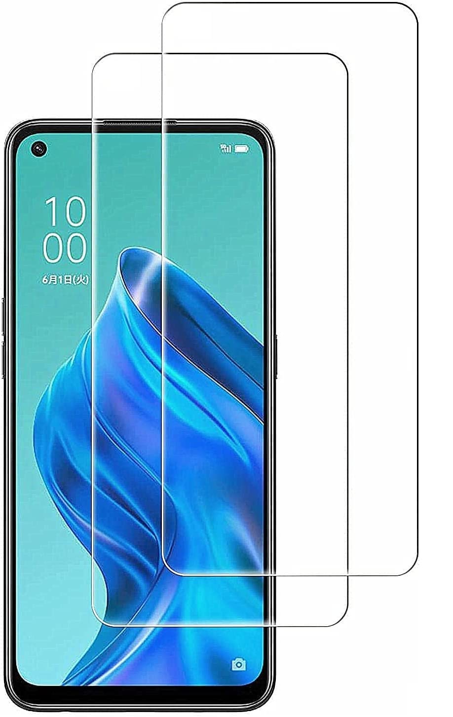 【送料無料】【2枚セット】Google Pixel 3A 強化ガラスフィルム 液晶保護 画面保護 ガラスカバー 日本素材製 極薄0.33mm 高透過率 耐指紋 撥油性 2.5D ラウンドエッジ加工 硬度9H 自動吸着【透明】スクリーン プロテクター スマートフォン用 携帯電 サイズ：OPPO Reno5 A