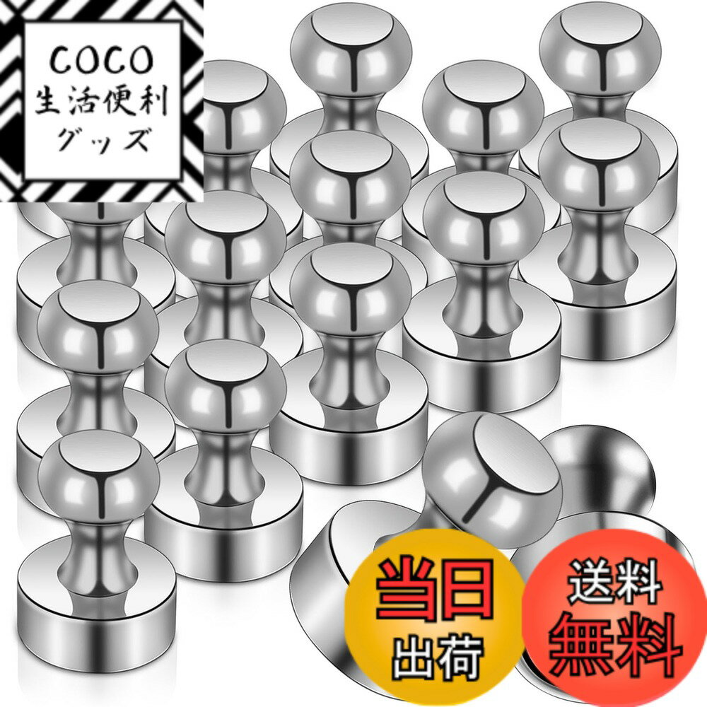 【送料無料】強力マグネットピン ネオジム磁石 冷蔵庫用マグネット 色：-16個、サイズ：16個セット