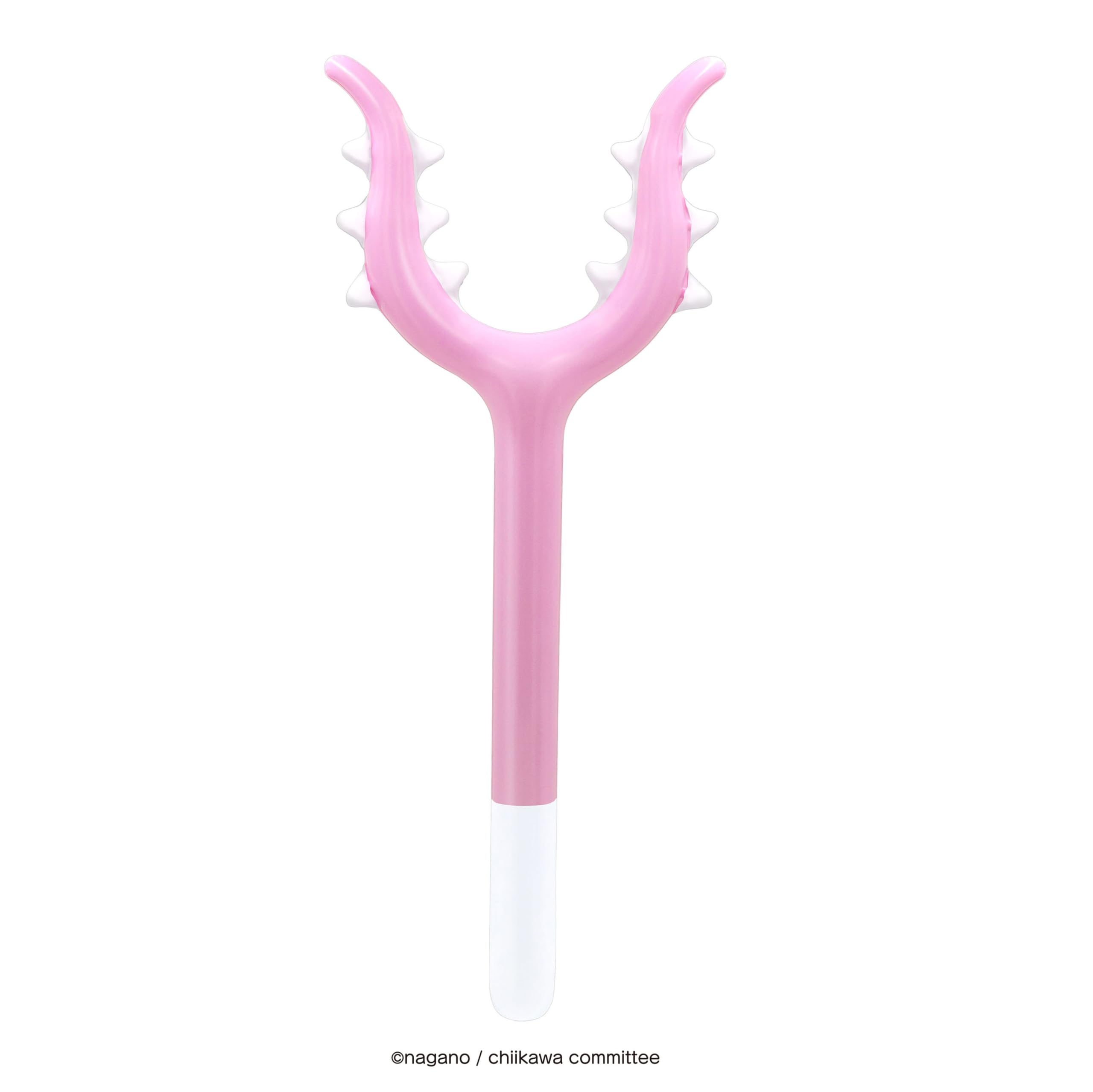 【送料無料】池田工業社 ちいかわシリーズ ソフトさすまた 抱きつきマスコット ボンボンボール ビーチボール [ ちいかわ/ハチワレ/うさぎ/流れ星 ] 色：ピンク