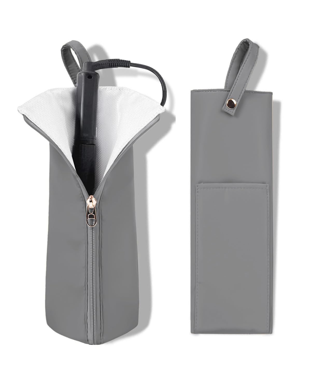 【送料無料】Easy-U ヘアアイロン ケース 耐熱 300度 吊り下げ ヘアアイロンポーチ 旅行 コード収納ポ..