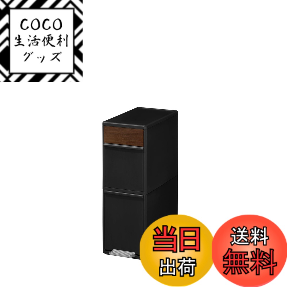 【送料無料】ライクイット (like-it) ペダル式ゴミ箱 分別スイングステーション 色：ブラック