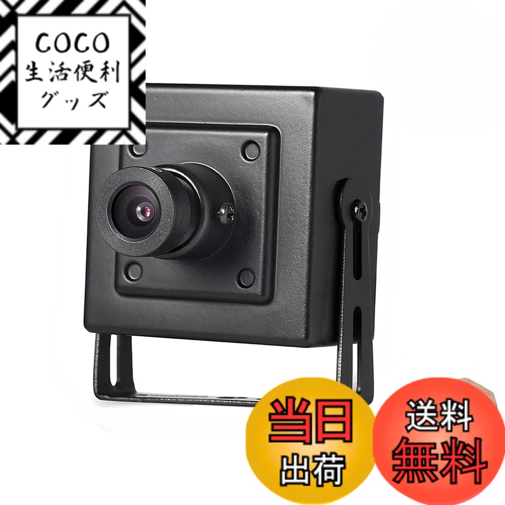 【送料無料】REVODATAミニPOE IPカメラ、HD 5MP小型屋内防犯カメラP2PリモートビューCCTVビデオカムH.265 色：3.6mm 48V POE I706-P、サイズ：5.3 x 4.5 x 4cm