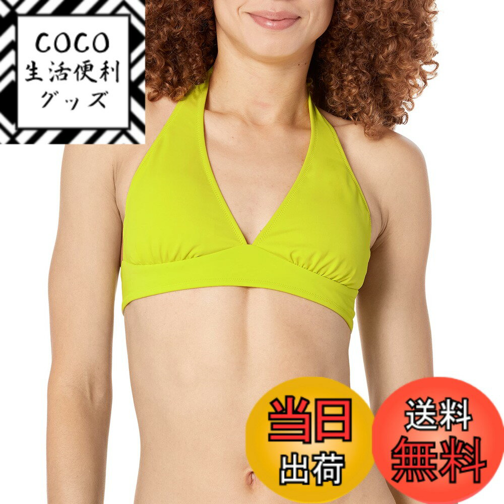 【送料無料】[ Essentials] ビキニトップス 水着 ライトサポート ホルターネック リボン ...