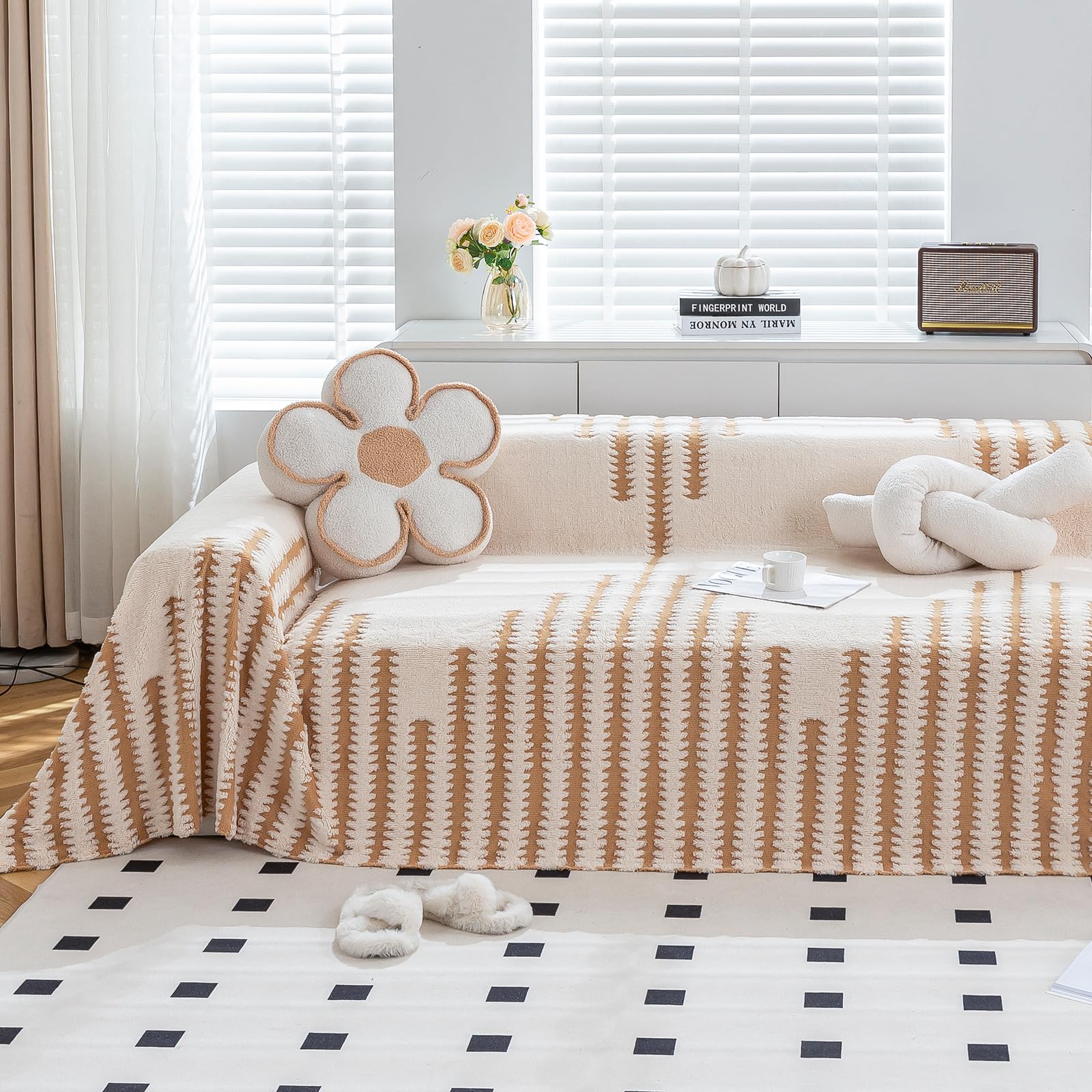 【送料無料】JEMAジェマ ソファーカバー マルチカバー マルチカバー ソファーシーツ 色：ベージュ・水..