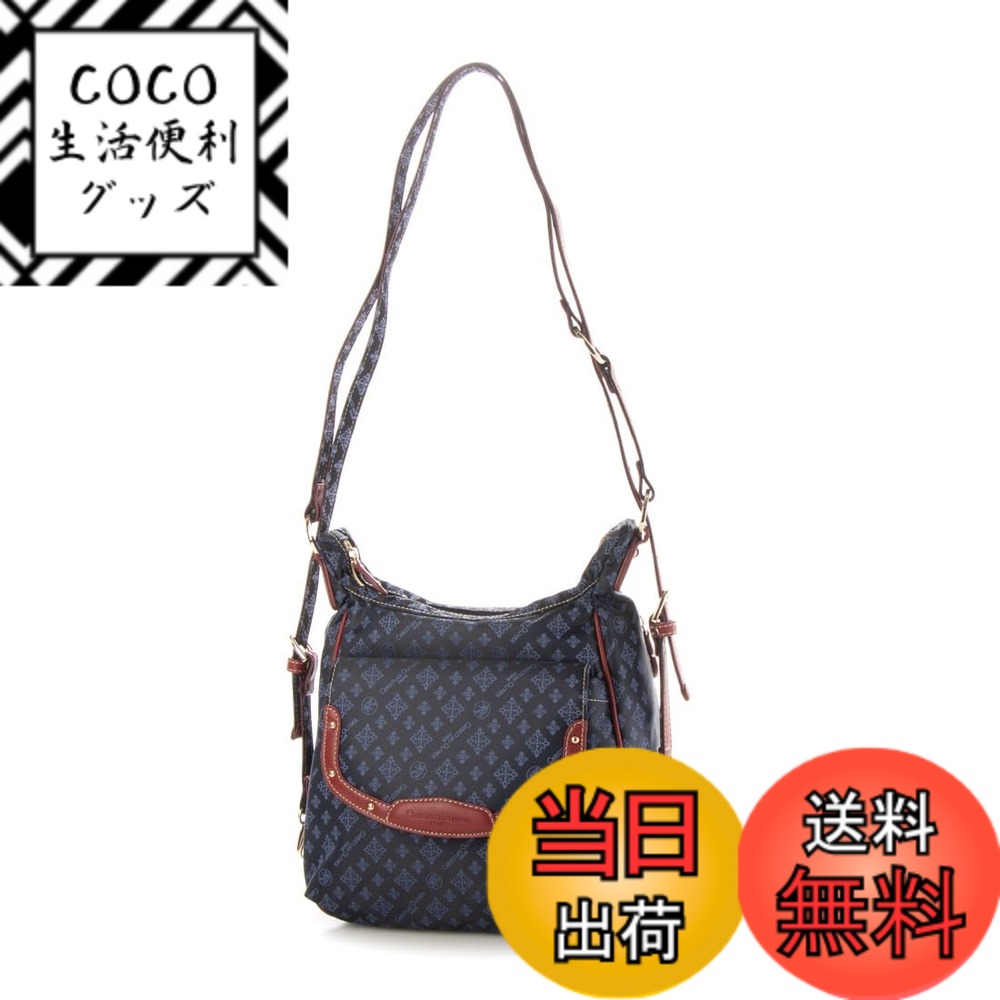 【送料無料】[クリスチャンオリビエ] 多機能3WAYリュックショルダーバッグ 色：91 ネイビー/ワイン、サ..