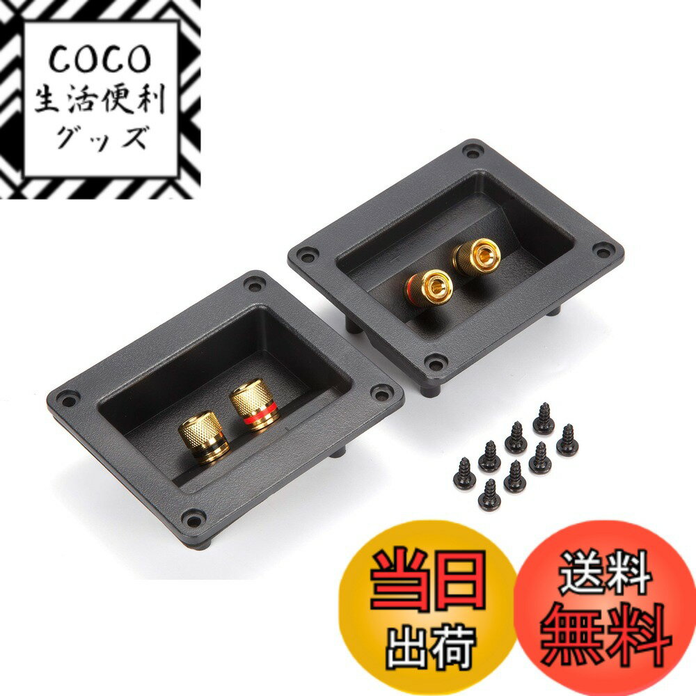 【送料無料】【バナナプラグ x2本】埋込型 ボックスタイプ スピーカーターミナル 座 WV-BT1  ...