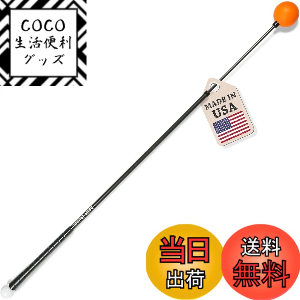 【送料無料】【PGAプロ300名超愛用・世界80万本】Orange Whip 日本公式 スイングトレーナー｜振るだけでスイング改善｜飛距離アップ・ゴルフ素振り・しなり・室内練習【国内正規品】 色：オレンジ、サイズ：01.フルサイズ