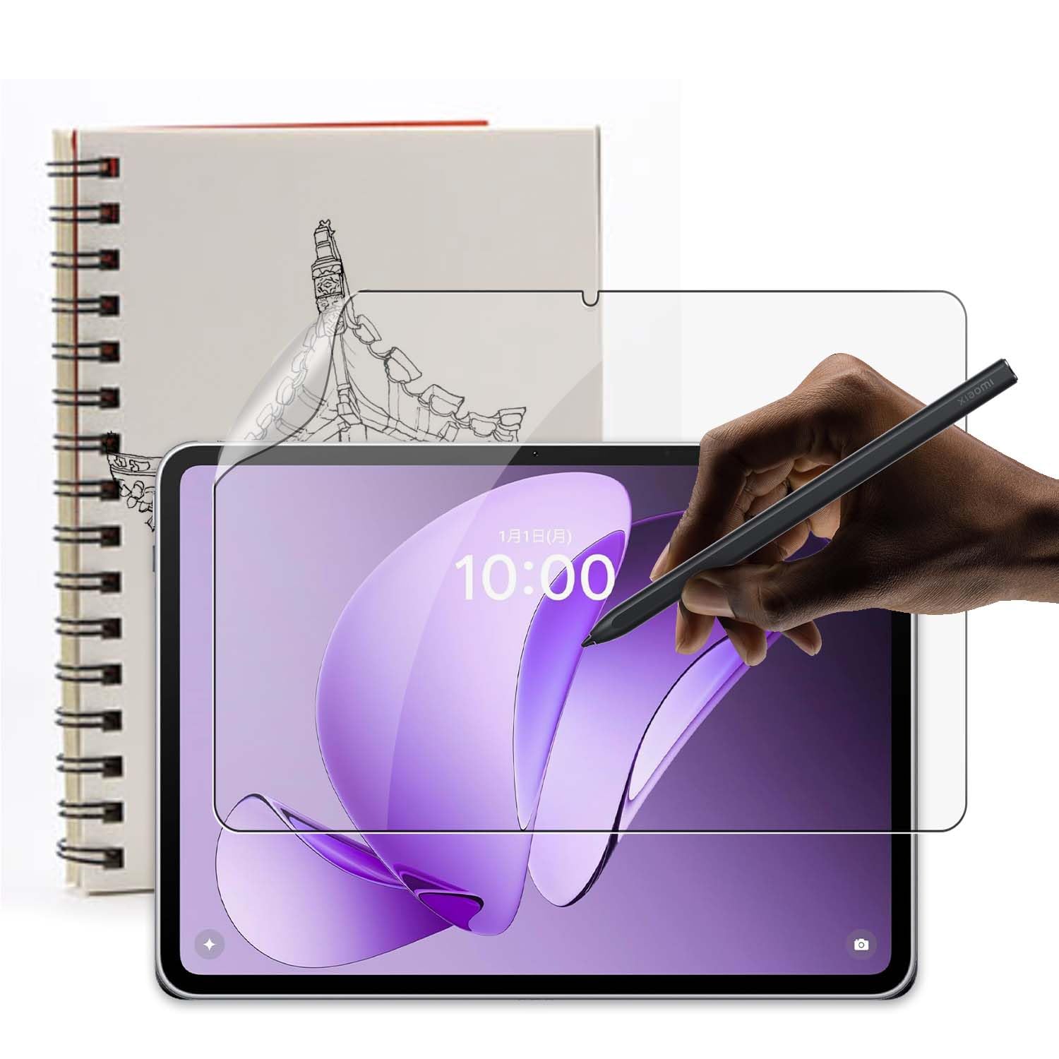 ������̵���ۡ�1�祻�åȡ�OPPO Pad 3 �� �ե���� 11.6����� ���֥�å� ��񤭥ե���� ��Τ褦�ʽ񤭿��� ��HUKWIMO�ۥ���Ȼ� �ɵ�ˢ...