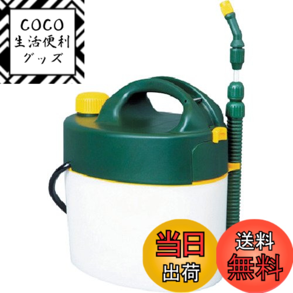 【送料無料】TRUSCO(トラスコ) 電池式噴霧器 各種 グリーン ポリプロピレン (PP) 色：グリーン、サイズ：5L