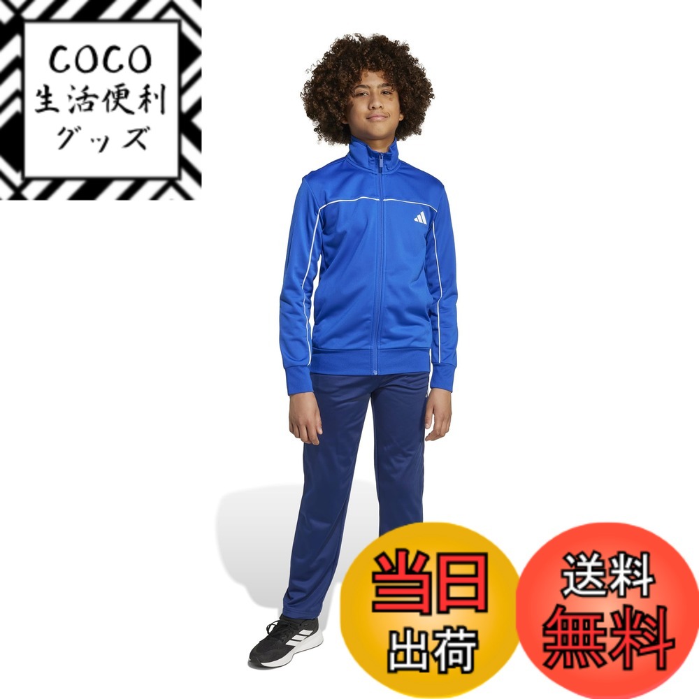 [무료우송][adidas] 저지 상하 세트 키즈 트럭 슈트 보이즈 색:Top : 팀 로얄 블루/화이트 Bottom : 다크 블루/화이트 (JX0204), 사이즈:140