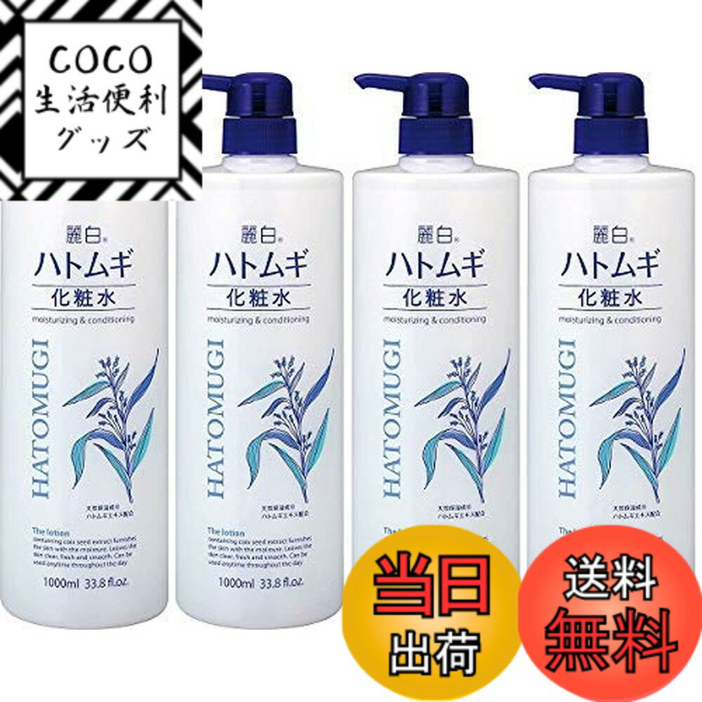 【送料無料】麗白 ハトムギ 化粧水ミストタイプ250ML サイズ：1リットル (x 4)