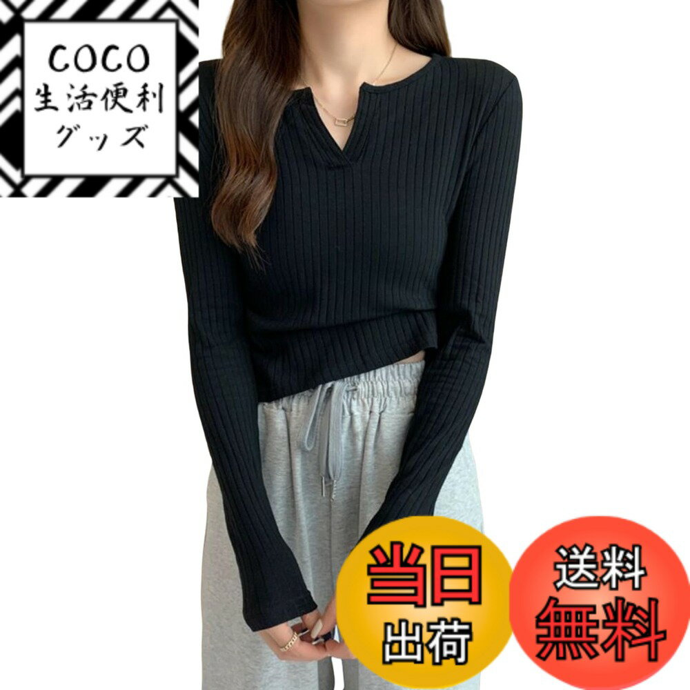 【送料無料】[R10righten] Tシャツ インナーシャツ レディース トップス 長袖 インナーシャツ 無地 Vネ..