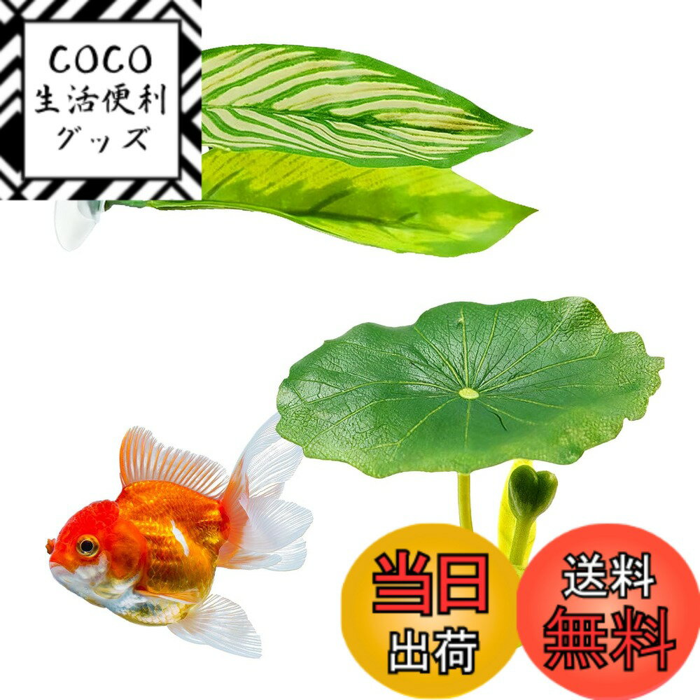 【送料無料】おやすみリーフ ベタフィッシュ休憩リーフ 2枚セット 吸盤付き 水族館水槽用 産卵 休息 ...