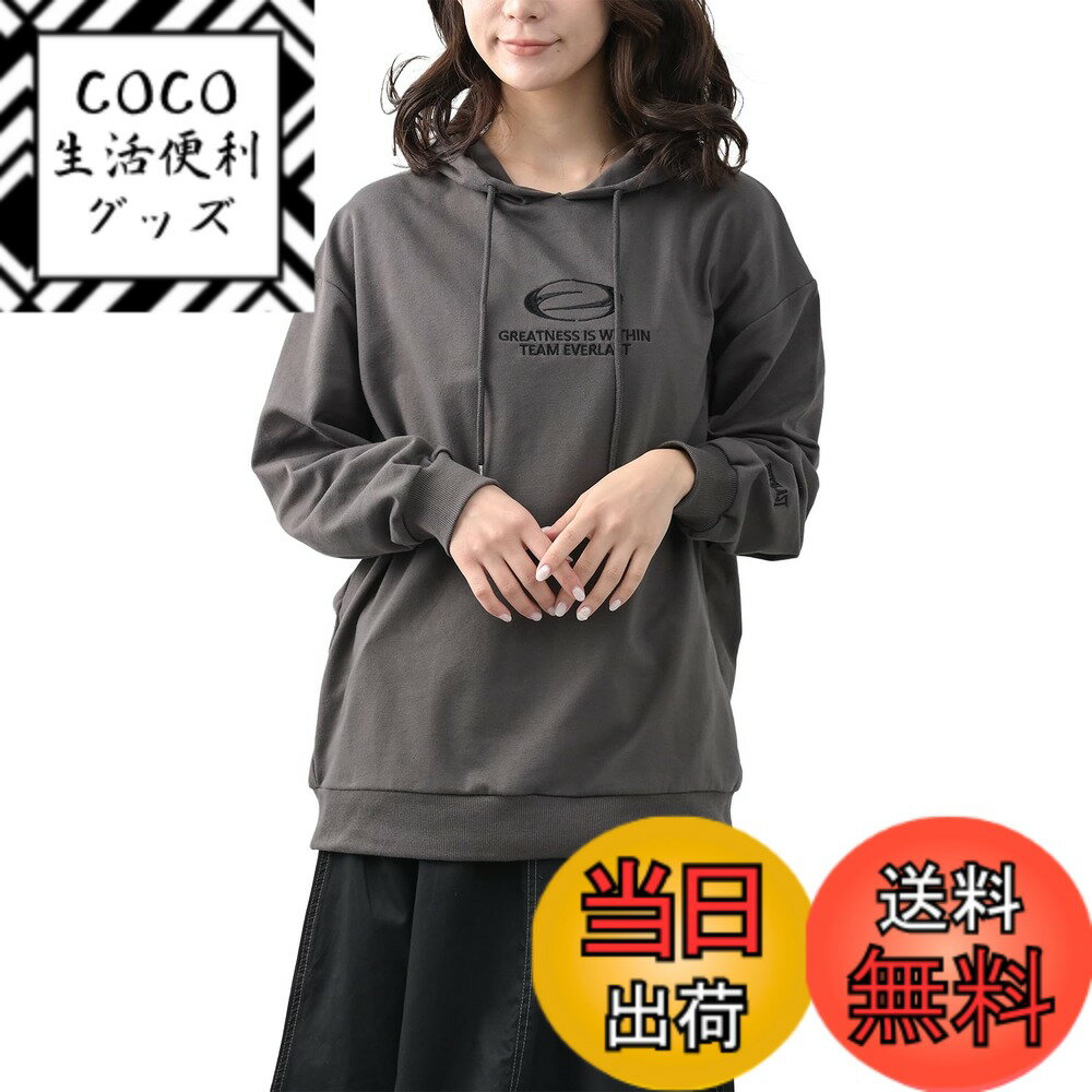 【送料無料】[JANJAM] 大きいサイズ レディース プルオーバーパーカー 長袖 フーディー 刺繍ロゴ 裏毛 ..