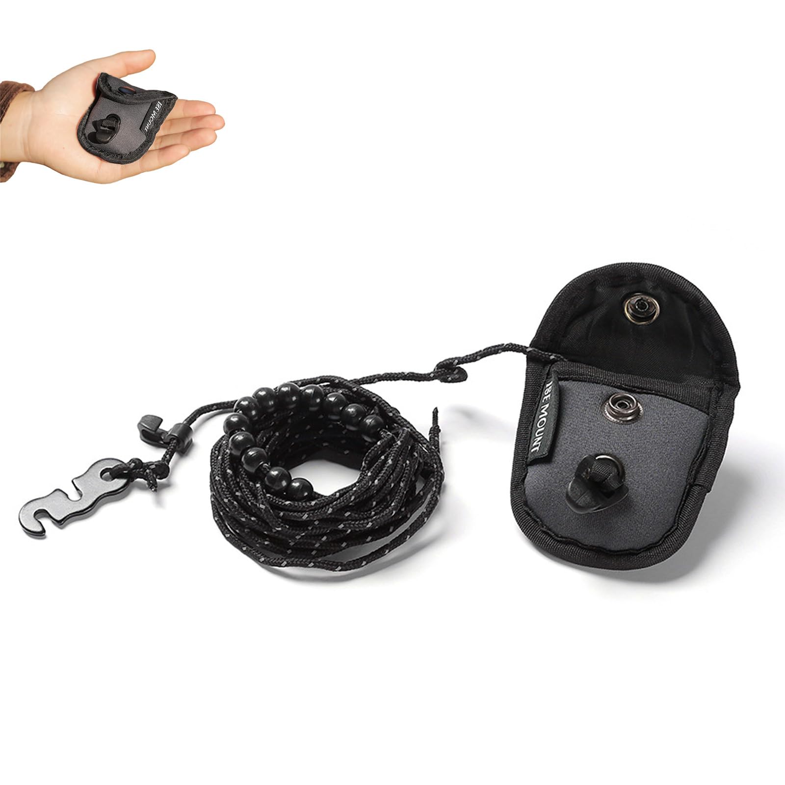 【送料無料】LeTradeJP 物干しロープ 3m ブラック 旅行 洗濯ひも 多機能ロープ 旅行用洗濯用品 キャン..