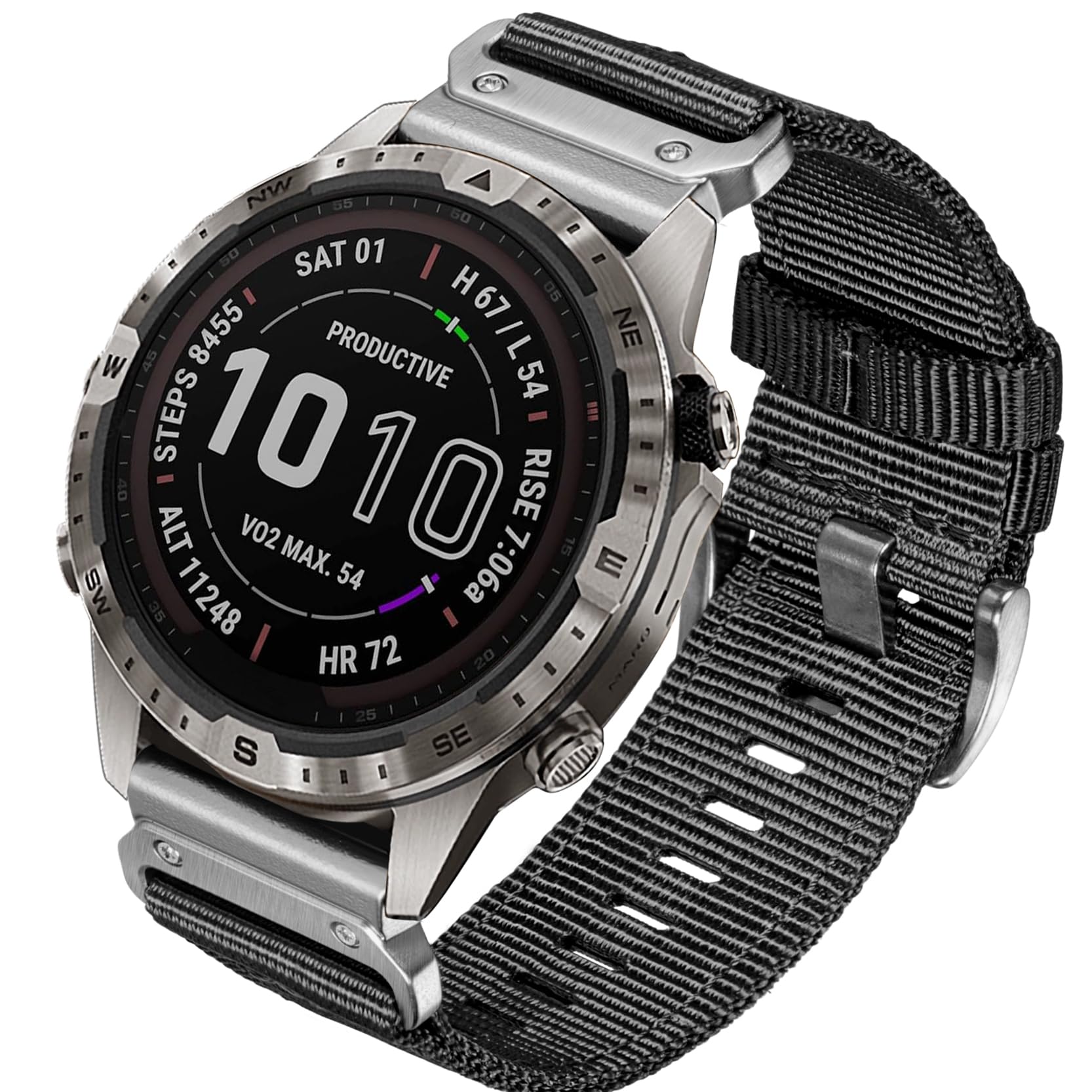 【送料無料】[HEMSUT] 22mm ガーミンクイックフィットナイロンバンド Instinct 3 Solar 45 mm/3 AMOLED 45 mm/E 45 mm, Approach S70 47 mm, MARQ Adventurer/Adventurer (Gen 2), Fnix 8 AMOLED 47mm/8 Solar 47mm/E 47 mmなど対応