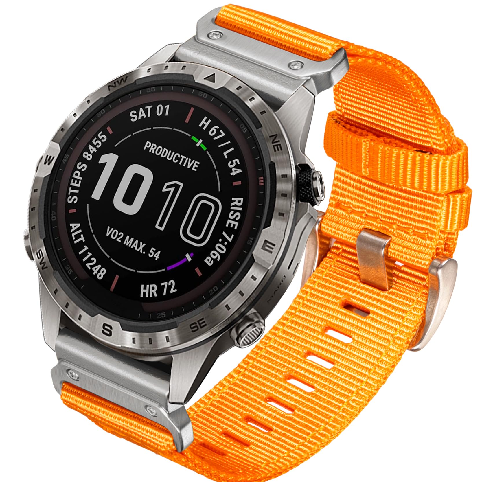 【送料無料】[HEMSUT] 22mm ガーミンクイックフィットナイロンバンド Instinct 3 Solar 45 mm/3 AMOLED 45 mm/E 45 mm, Approach S70 47 mm, MARQ Adventurer/Adventurer (Gen 2), Fnix 8 AMOLED 47mm/8 Solar 47mm/E 47 mmなど対応