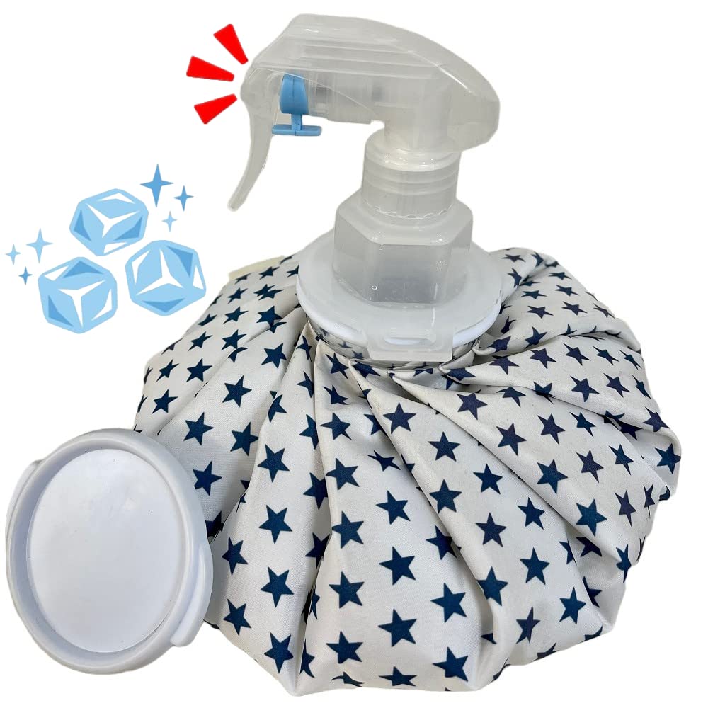 【送料無料】MIYOSA 氷嚢 スプレー付き アイシングバッグ (9 inch) 氷嚢 霧吹き 大口径 水漏れ防止 ア..