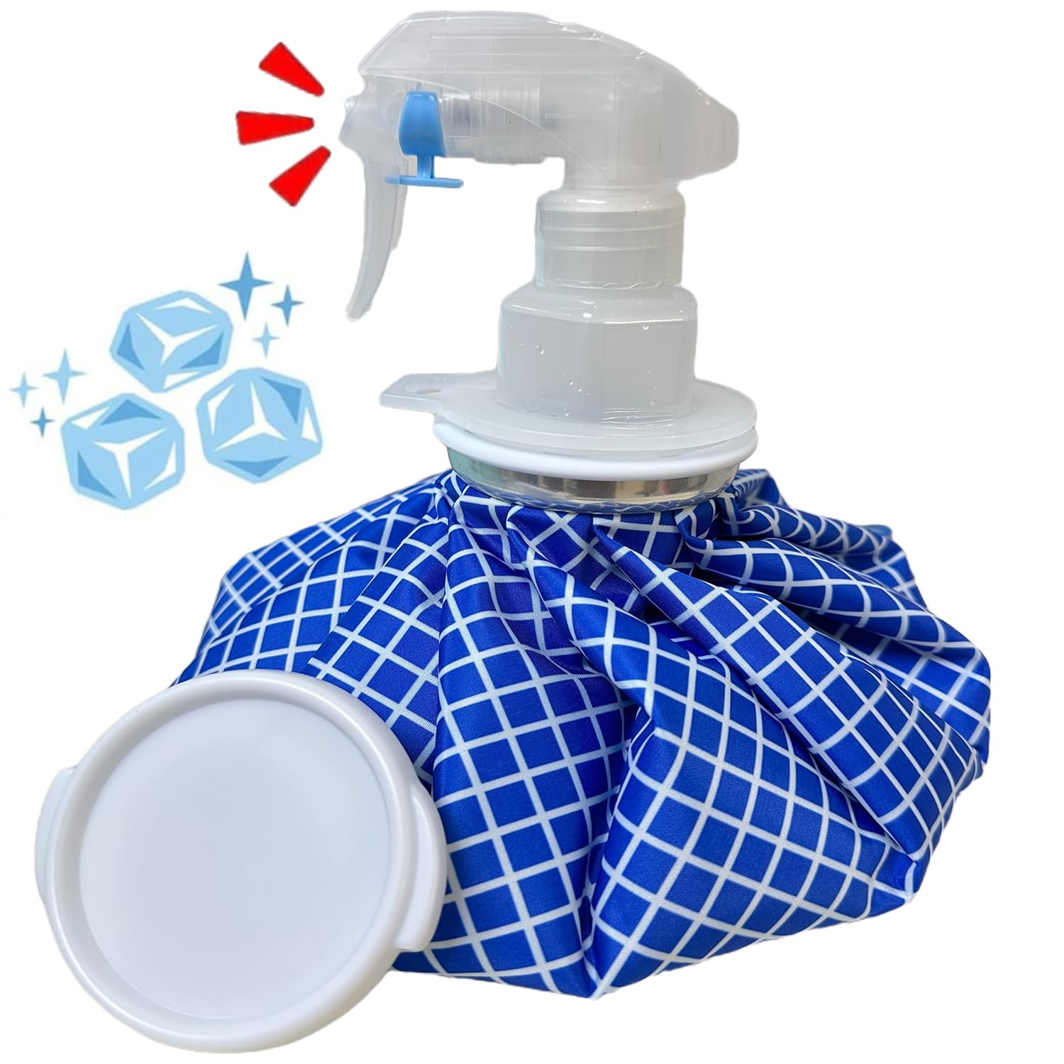 【送料無料】MIYOSA アイシングバッグ 氷嚢 スプレー付き (9 inch) 氷嚢 霧吹き 大口径 水漏れ防止 ア..