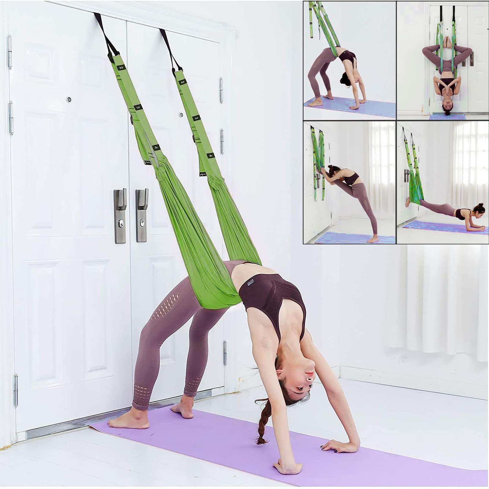 【送料無料】Taeku 空中ヨガベルト, エアリアルヨガハンモック 筋トレ バンド 反重力 エクササイズスト..