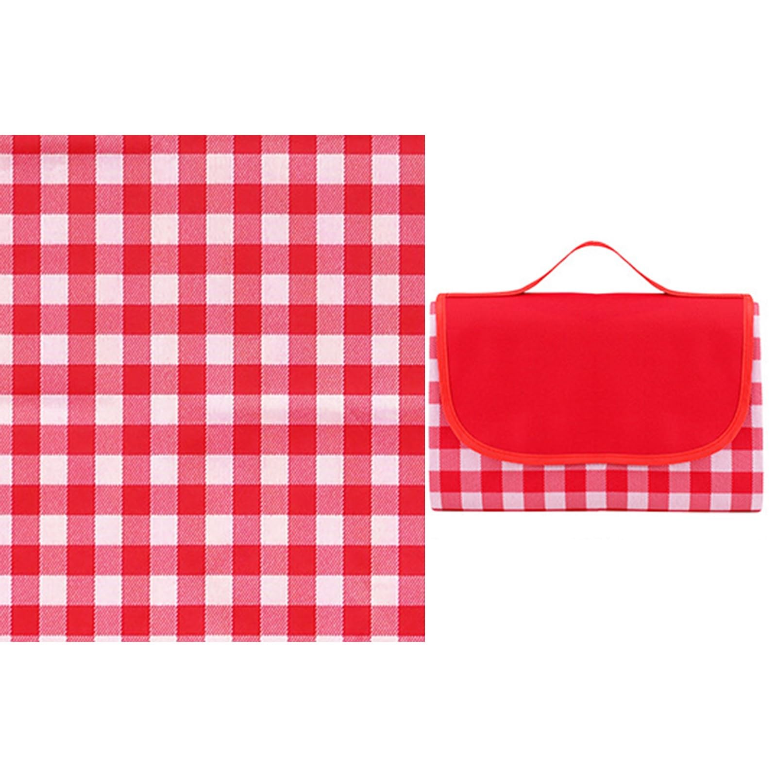 【送料無料】ISEFUJI レジャーシート ピクニックマット 大判 厚手 防水 折り畳み 200x200cm 6~8人用 コンパクト収納 携帯便利 軽量 遠足 運動会 お花見 ビーチ キャンプ アウトドア (レッド)