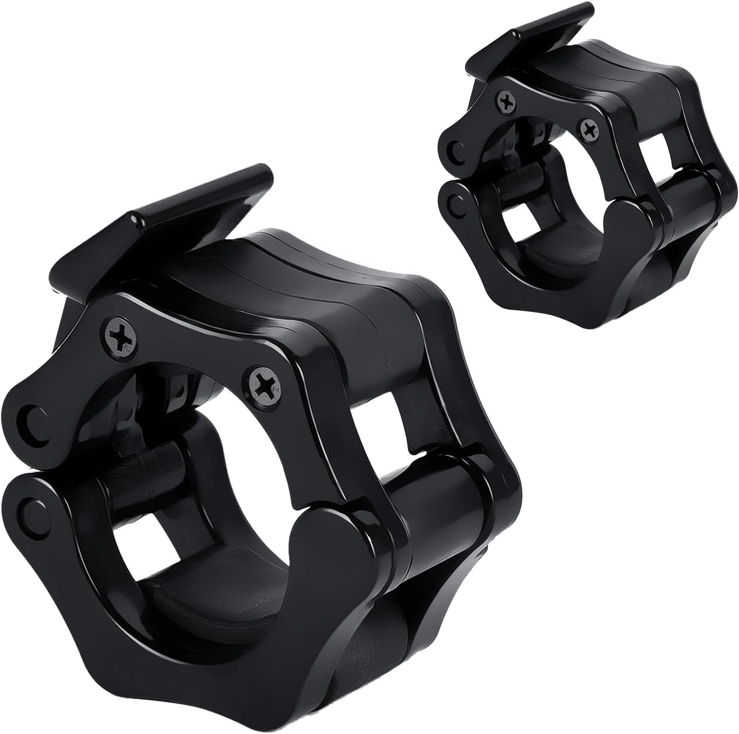 【送料無料】Taeku バーベルカラー, 2個 バーベルシャフトカラーバーベルクリップ バーベルプレート止め スプリング シャフトストレートバーに ダンベル スクリューシャフト対応 (直径28mm)