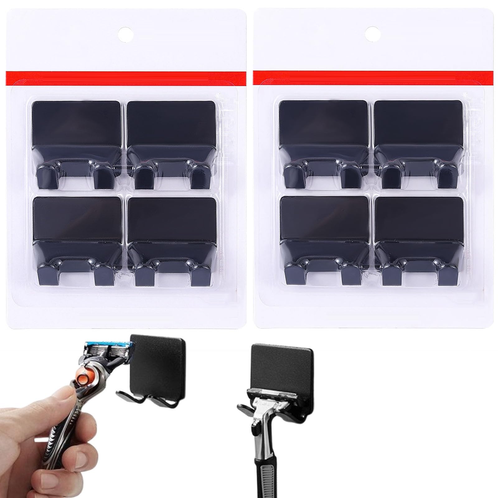 【送料無料】Refoiner カミソリホルダー8個セットシェーバーホルダー プラスチックシャワーフッ ...