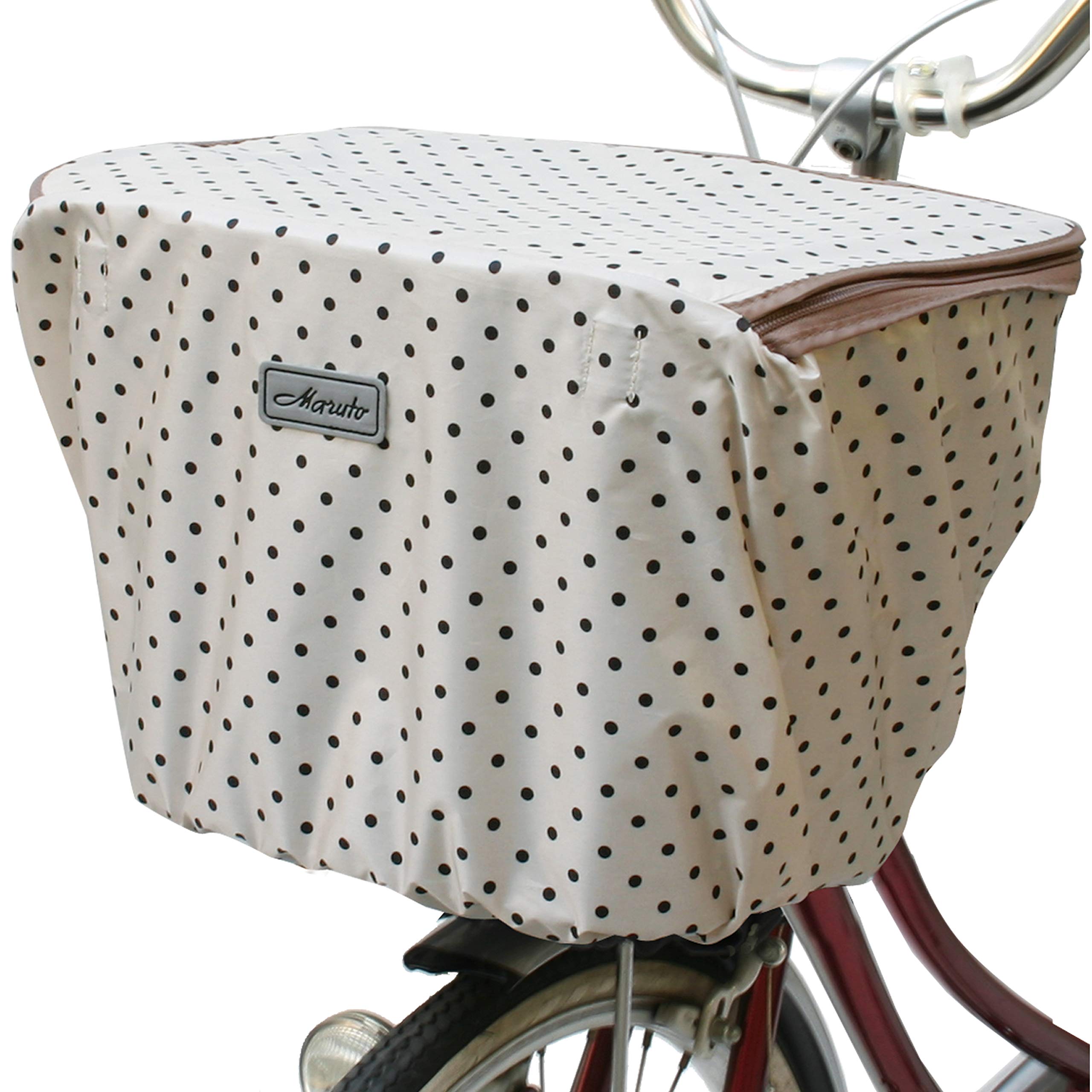 【送料無料】MARUTO(マルト) ファッションバスケットカバー レギュラー前カゴ用 ホワイト D-4FMT