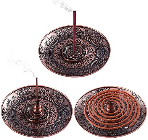 【送料無料】Iwamatuお線香立 香立 お香置きお香立 線香立て 香皿 仏壇用皿 癒やし香炉 線香立 金属製 ..