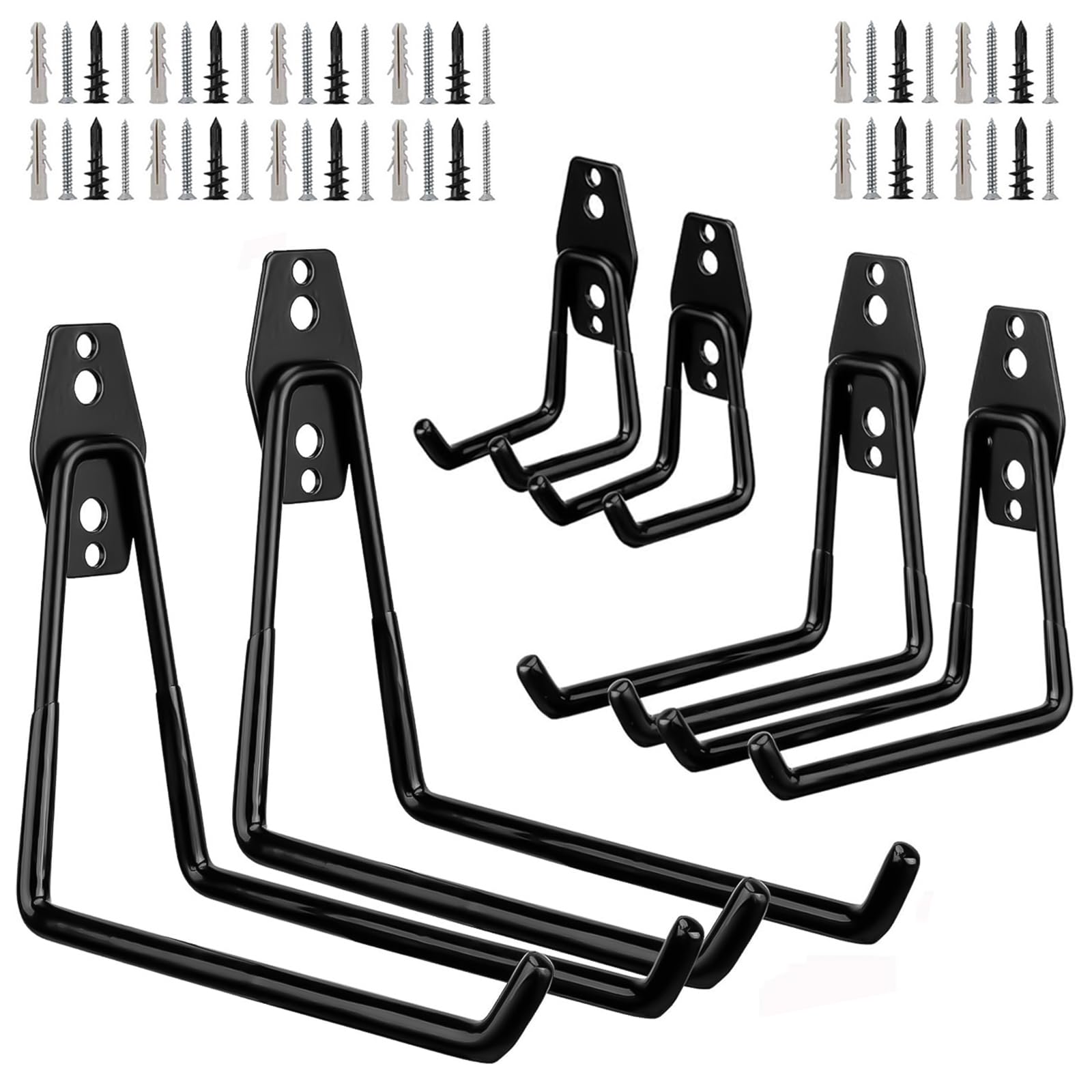 【送料無料】Namioka ガレージフック 壁掛けフック L字型 6個セット 倉庫の整理と保管 頑丈 ...