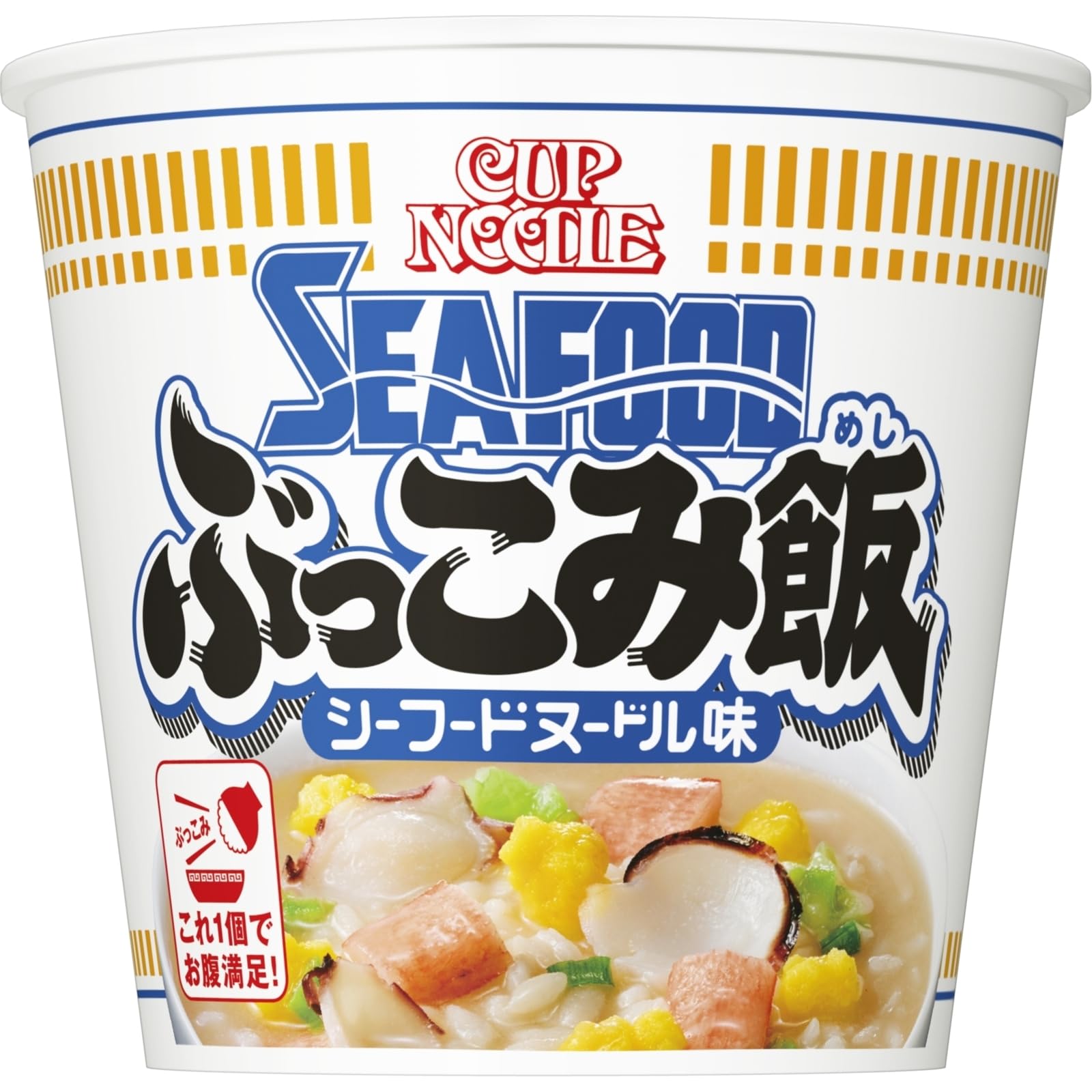 【送料無料】カップヌードル ぶっこみ飯 シーフードヌードル 日清食品 インスタント ごはん ご飯 94g×6個