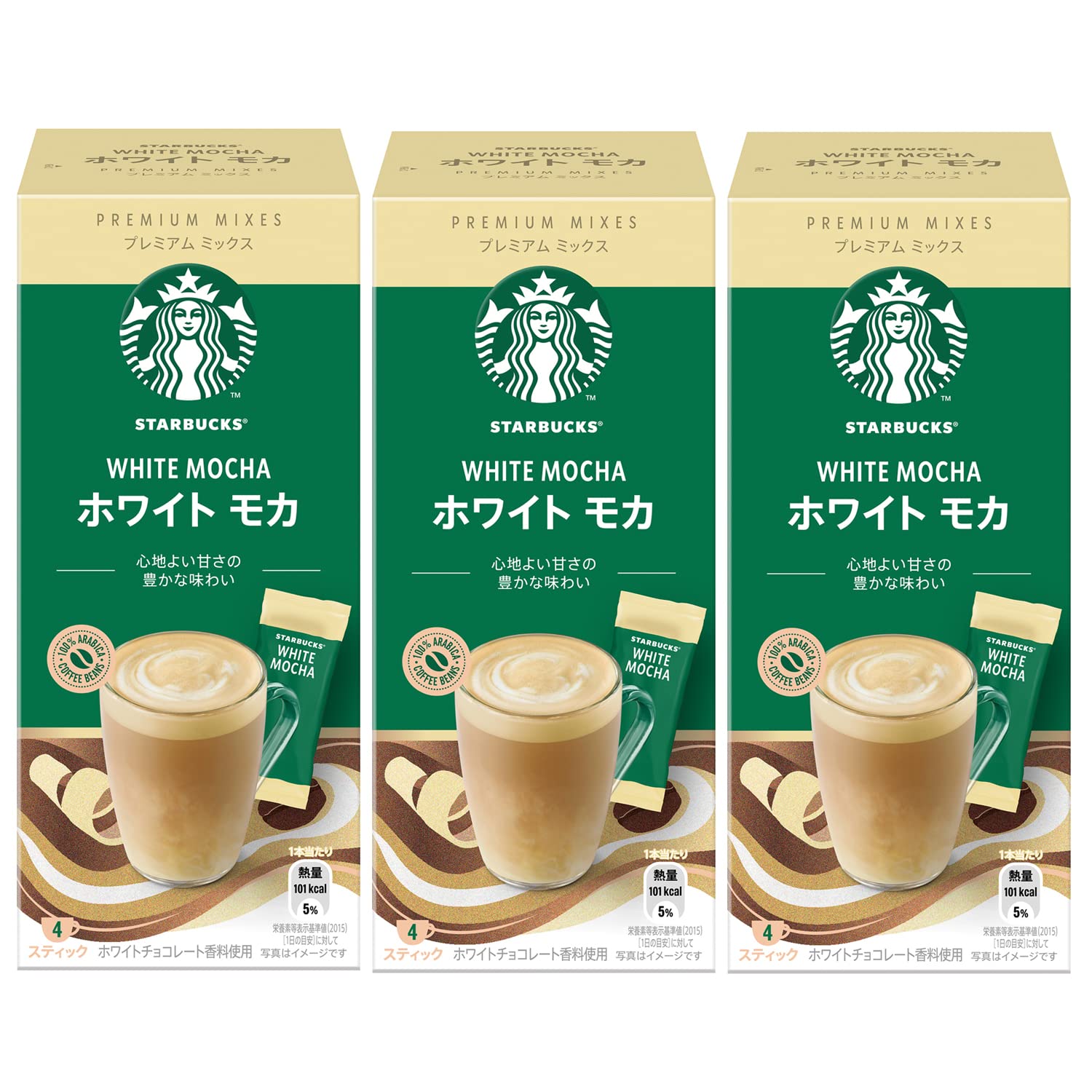 【送料無料】スターバックス プレミアム ミックス ホワイト モカ 4P×3箱,スティック,個包装