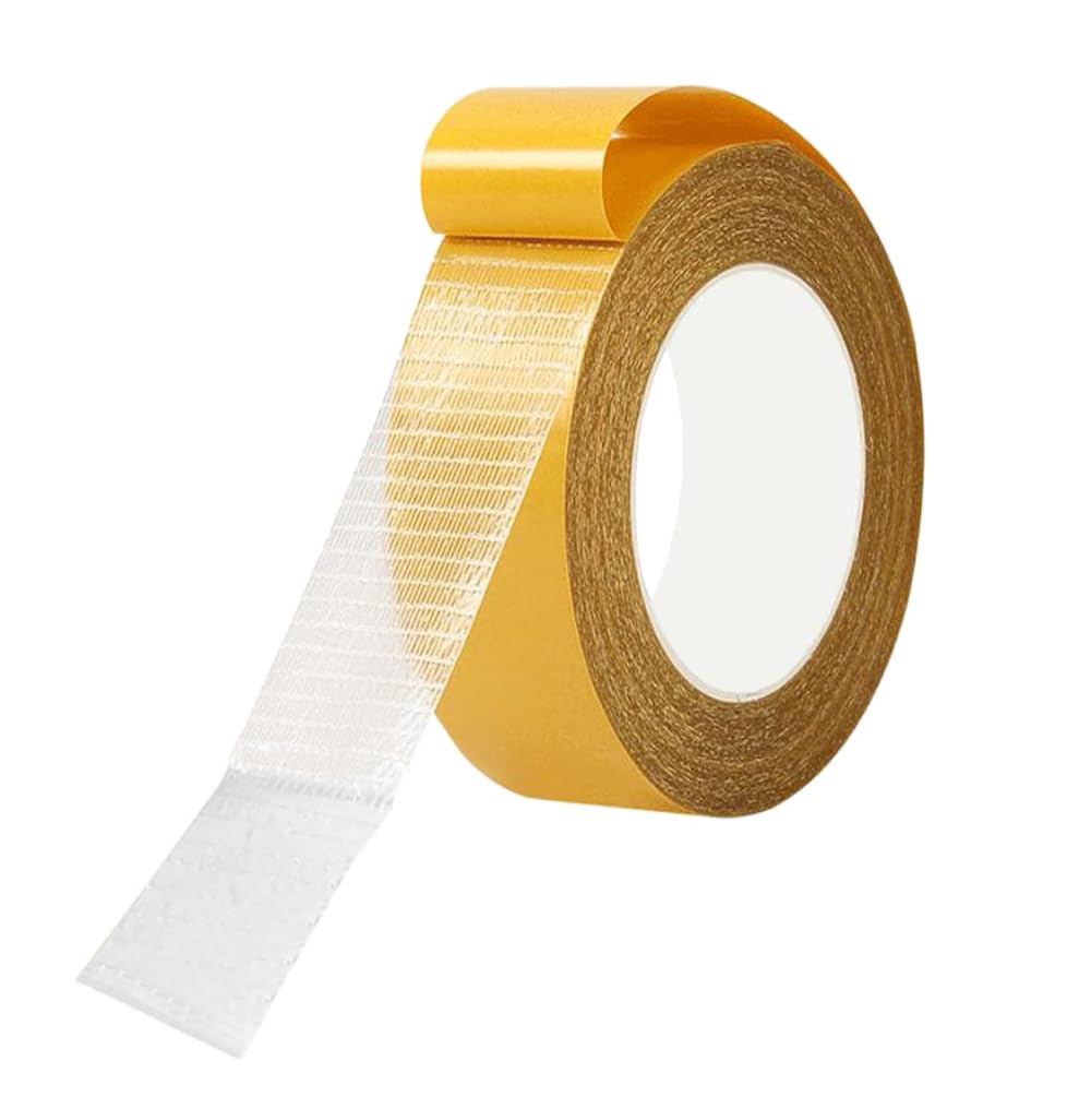 【送料無料】YFFSFDC 両面テープ 超強力 透明 防水 メッシュテープ パンチラ見え防止 多機能 固定テープ 自由カット 簡単に剥がせる 家庭 オフィス 学校 会社 工業用 (幅25mmx10m)