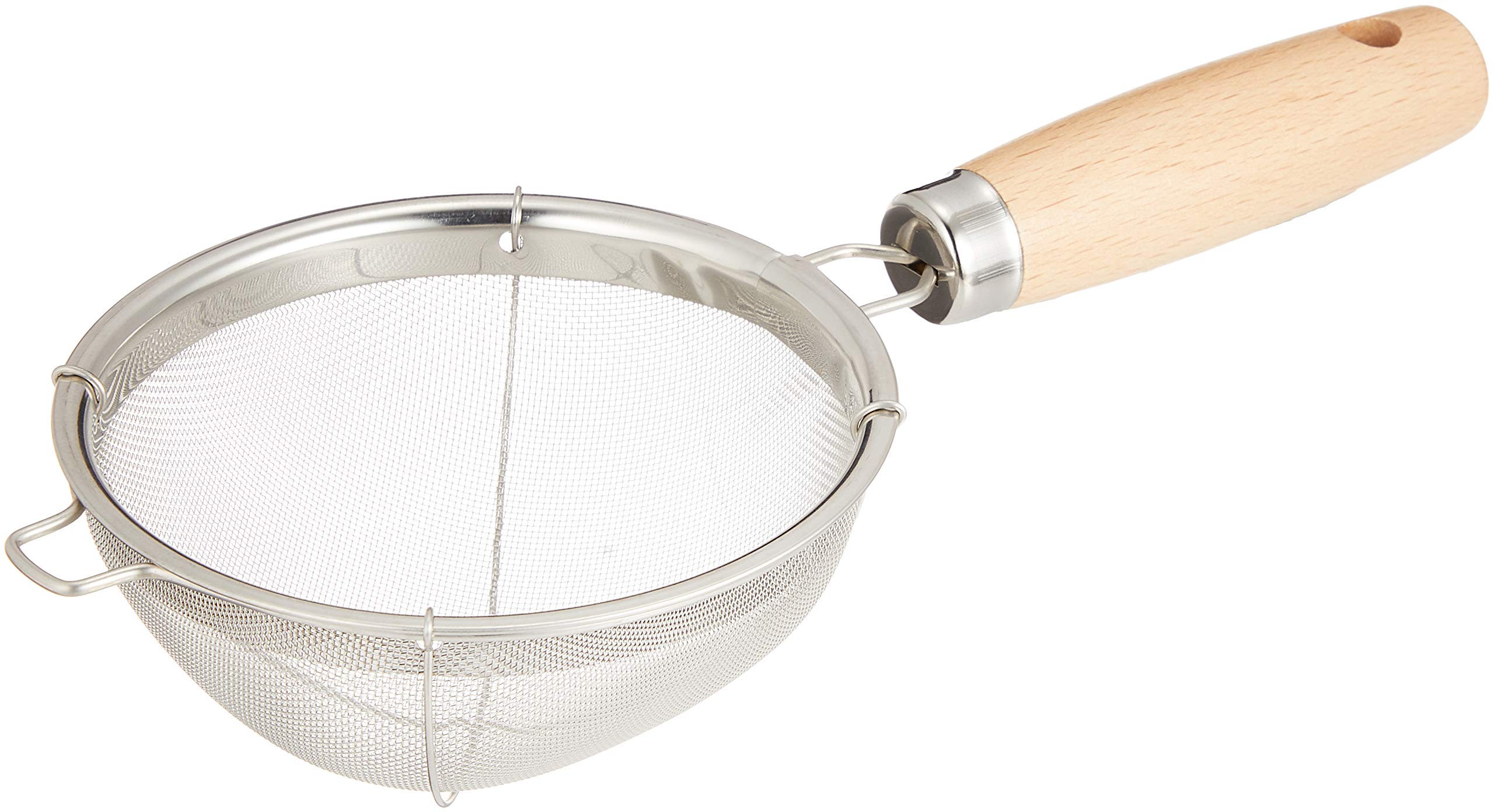 【送料無料】遠藤商事 業務用 オリーブ 茶こし 大 天然木・ステンレス 日本製 BOL7501