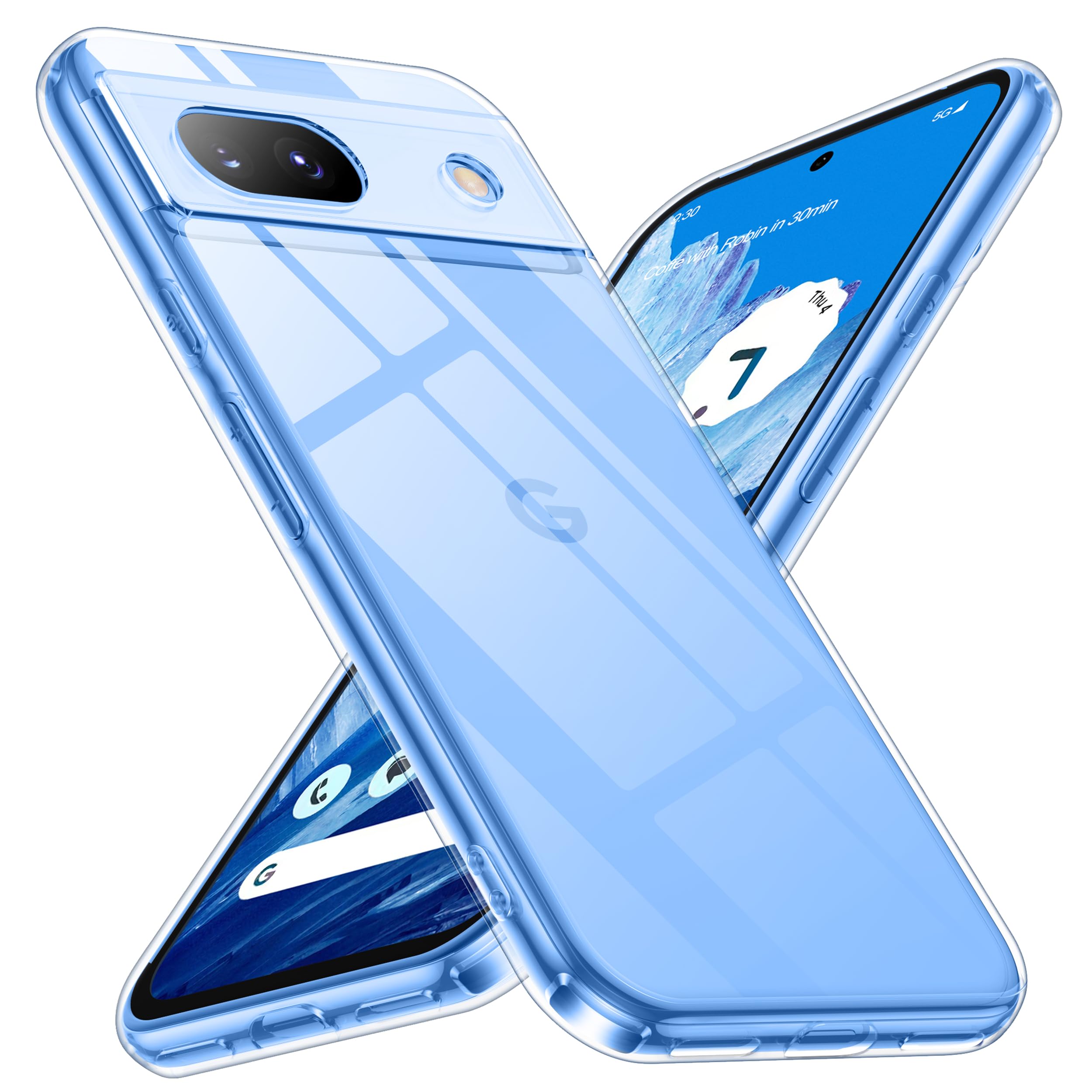 【送料無料】Google Pixel 8A ケース クリア 耐衝撃 米軍MIL規格 黄変防止 pixel8aケース 薄型 全面保護 ワイヤレス充電対応 スマホケース ストラップホールあり ピクセル8a カバー 透明gogorelax