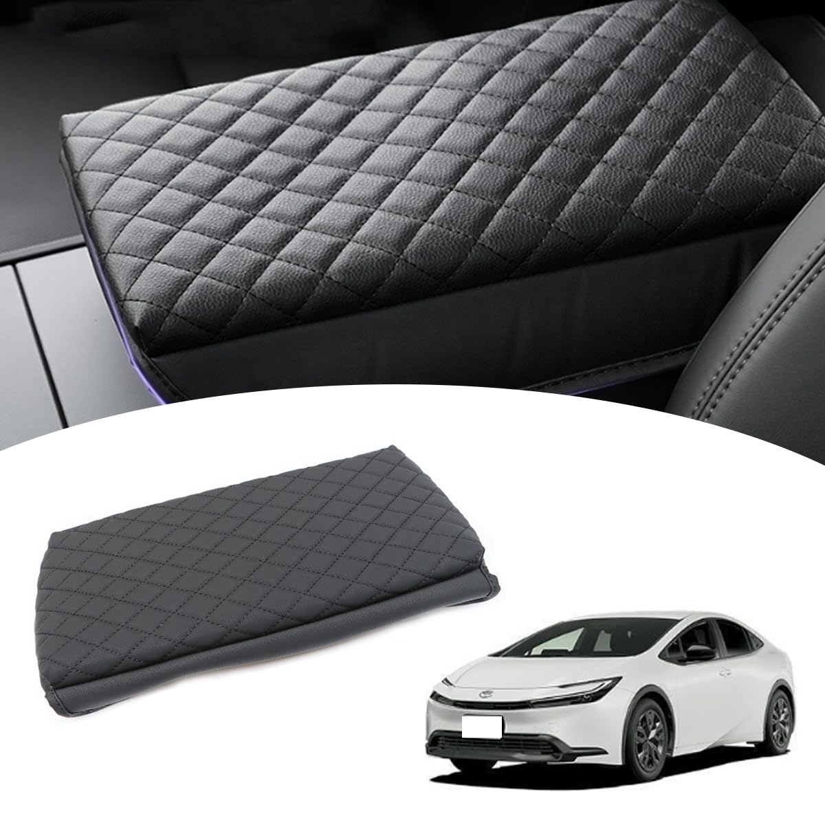 【送料無料】solaay 新型 トヨタ プリウス 60系 アームレストカバー 専用設計 プリウス アームレスト保護カバー PRIUS ZVW60/MXWH60 5代目 2023年-現行 アームレストカバー 簡単取付 純正肘置き プリウス 60系 アームレスト クッション 汚れ防止 プリウスアームレ