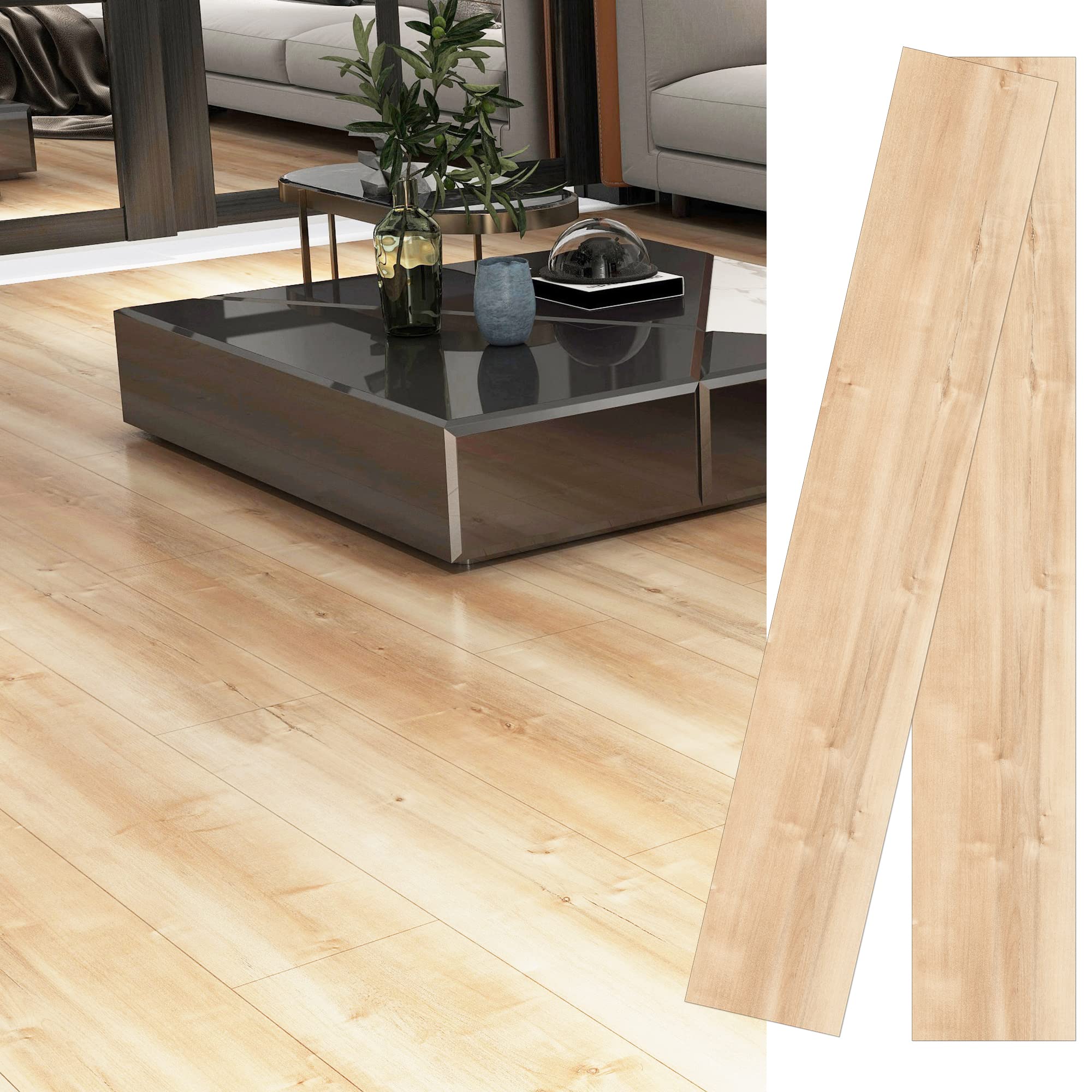 【送料無料】フロアタイル 1畳 12枚入り 置くだけ 配送込み 木目 クッションフロア 床 フロア シート ..