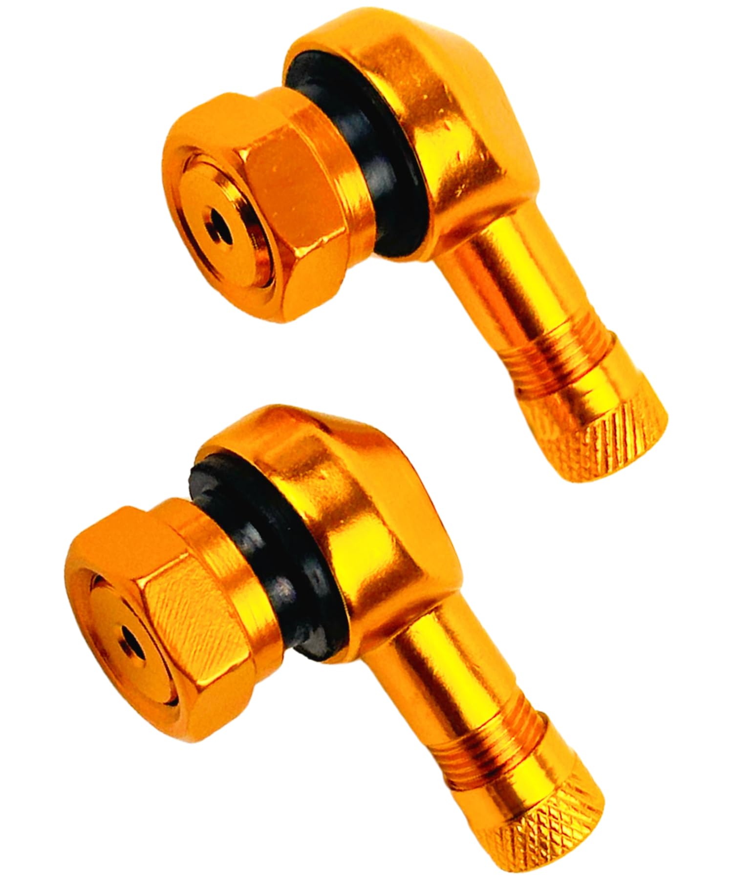 【送料無料】HTharros エアーバルブ ステム 90度 アルミ製 チューブレス タイヤ 11.5 ...